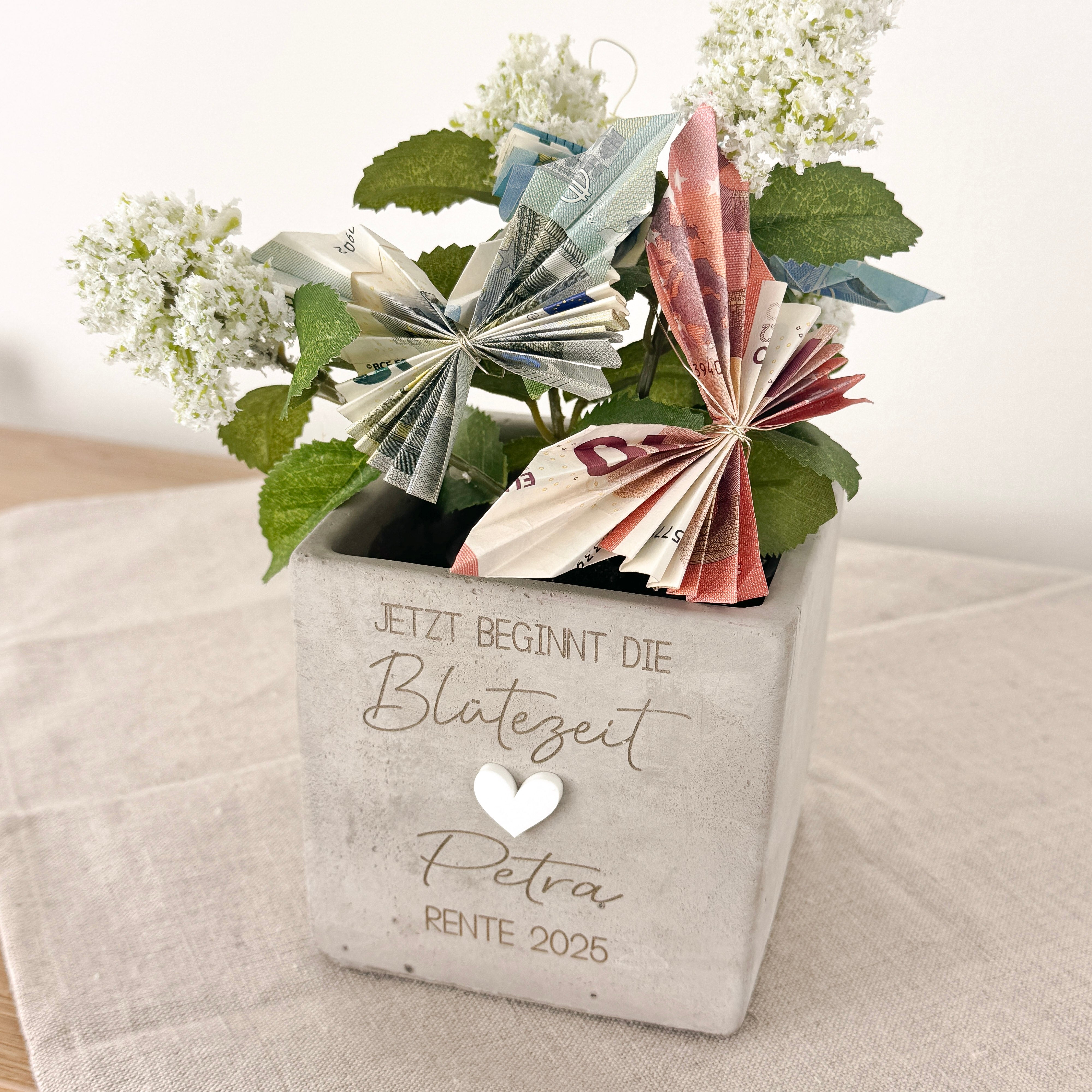 Blumentopf · Rente Ruhestand