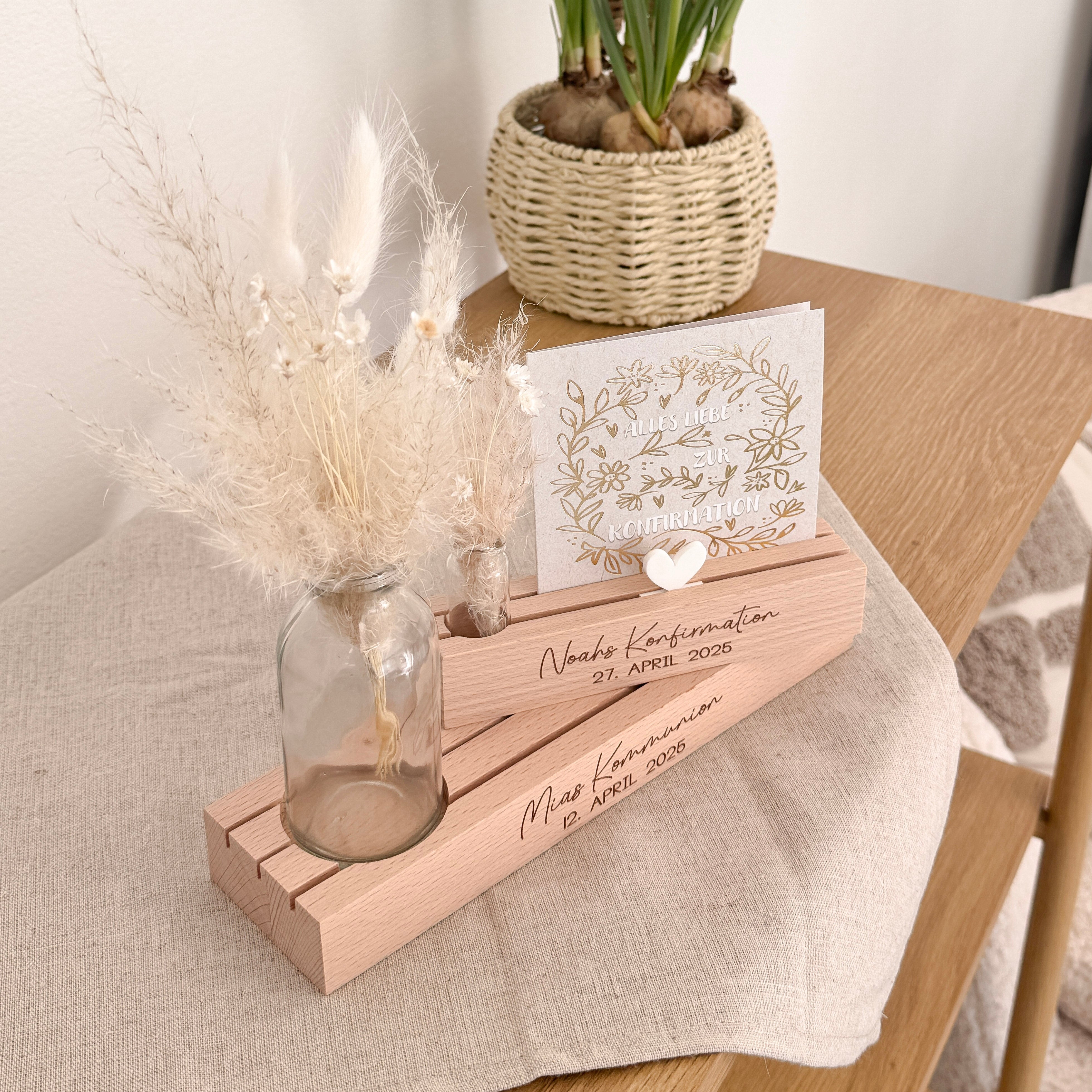 Kartenständer · Konfirmation Kommunion Taufe Firmung Jugendweihe