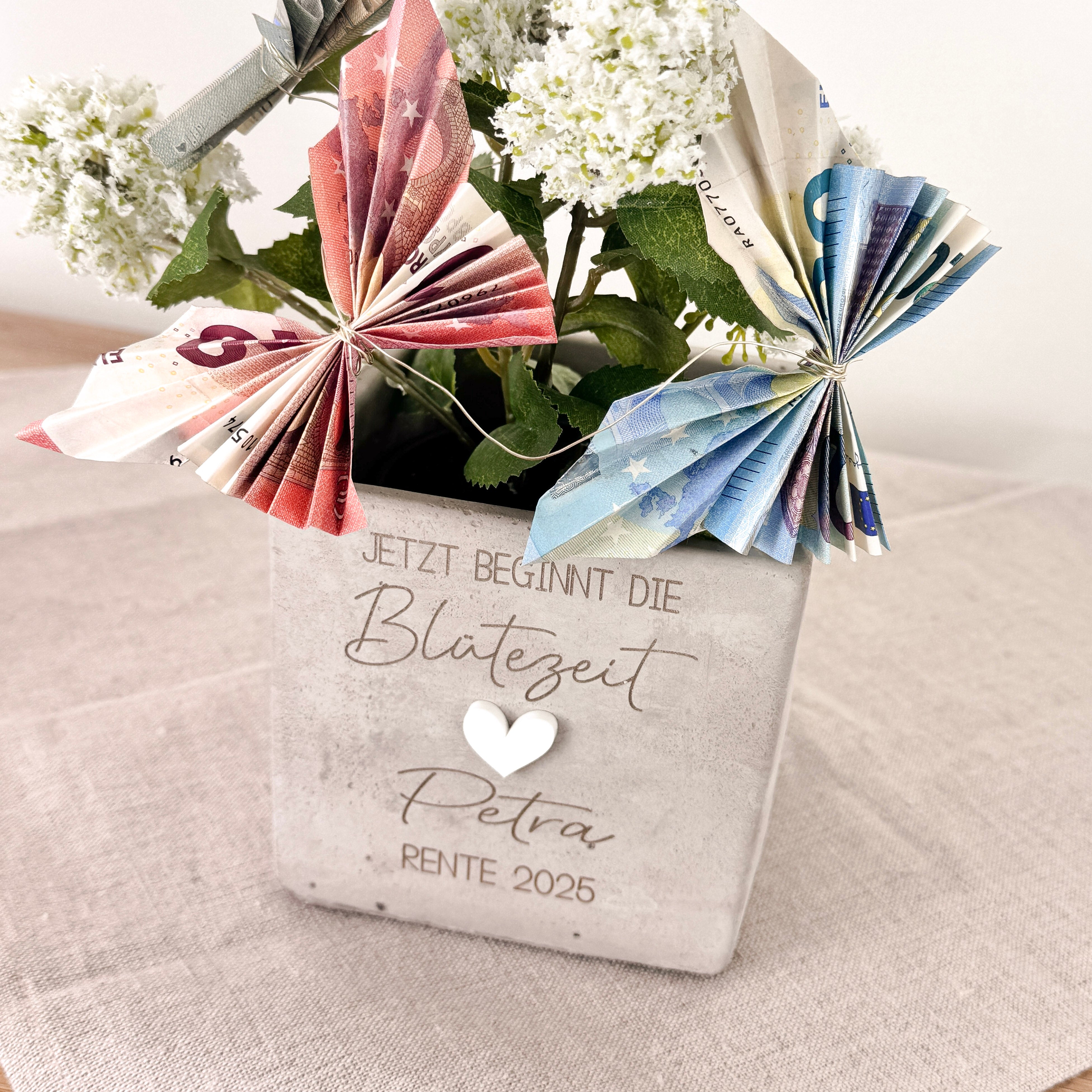 Blumentopf · Rente Ruhestand