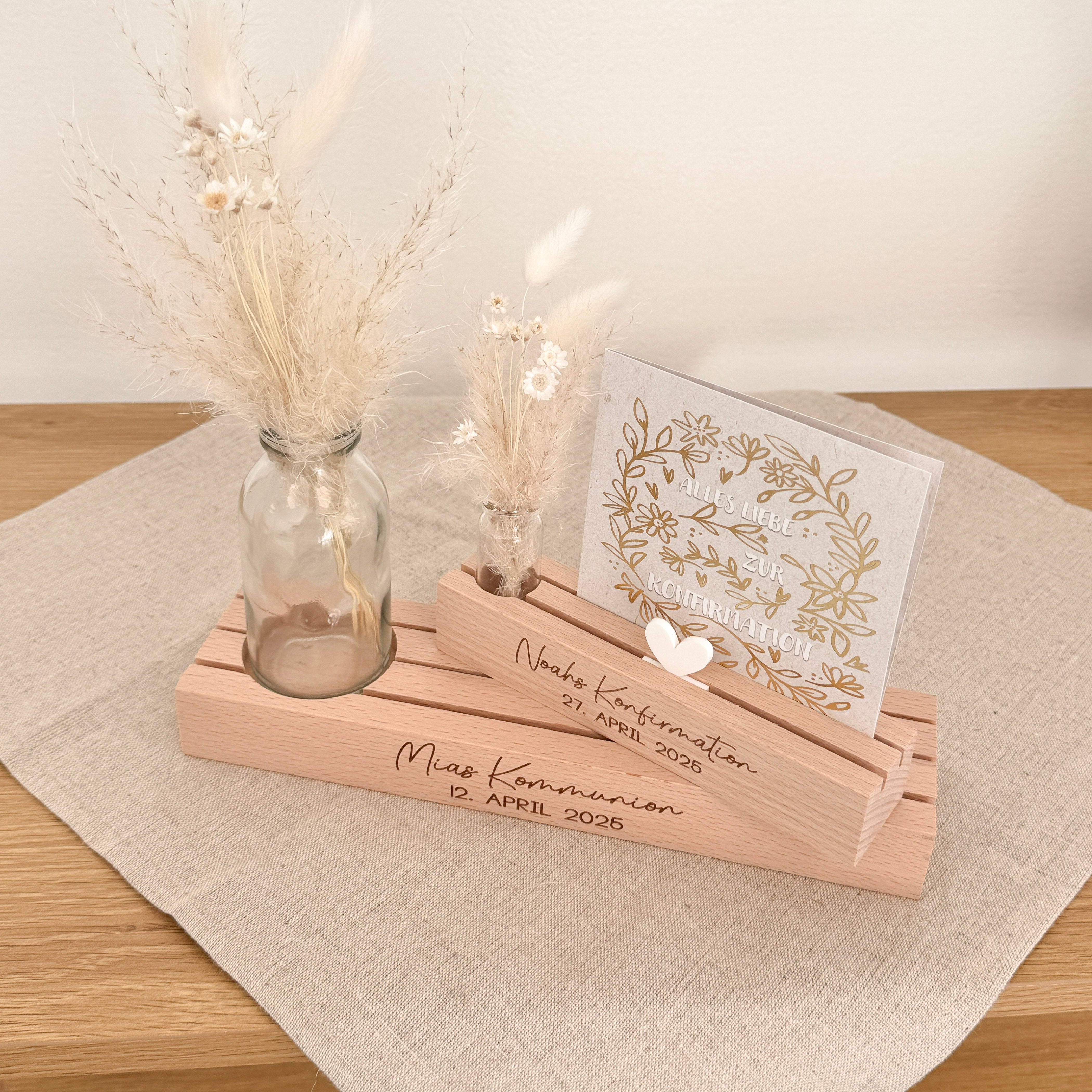 Kartenständer · Konfirmation Kommunion Taufe Firmung Jugendweihe