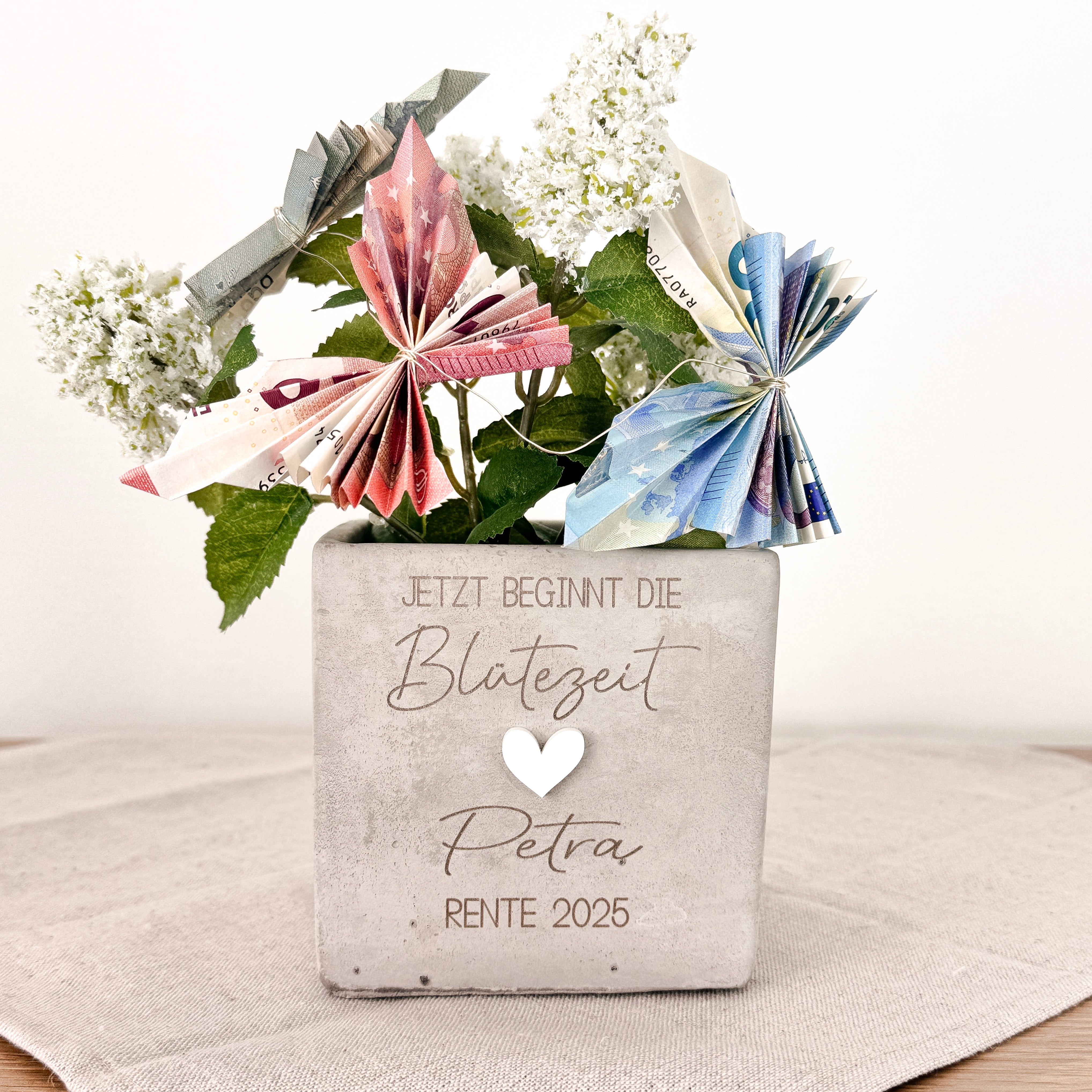 Blumentopf · Rente Ruhestand