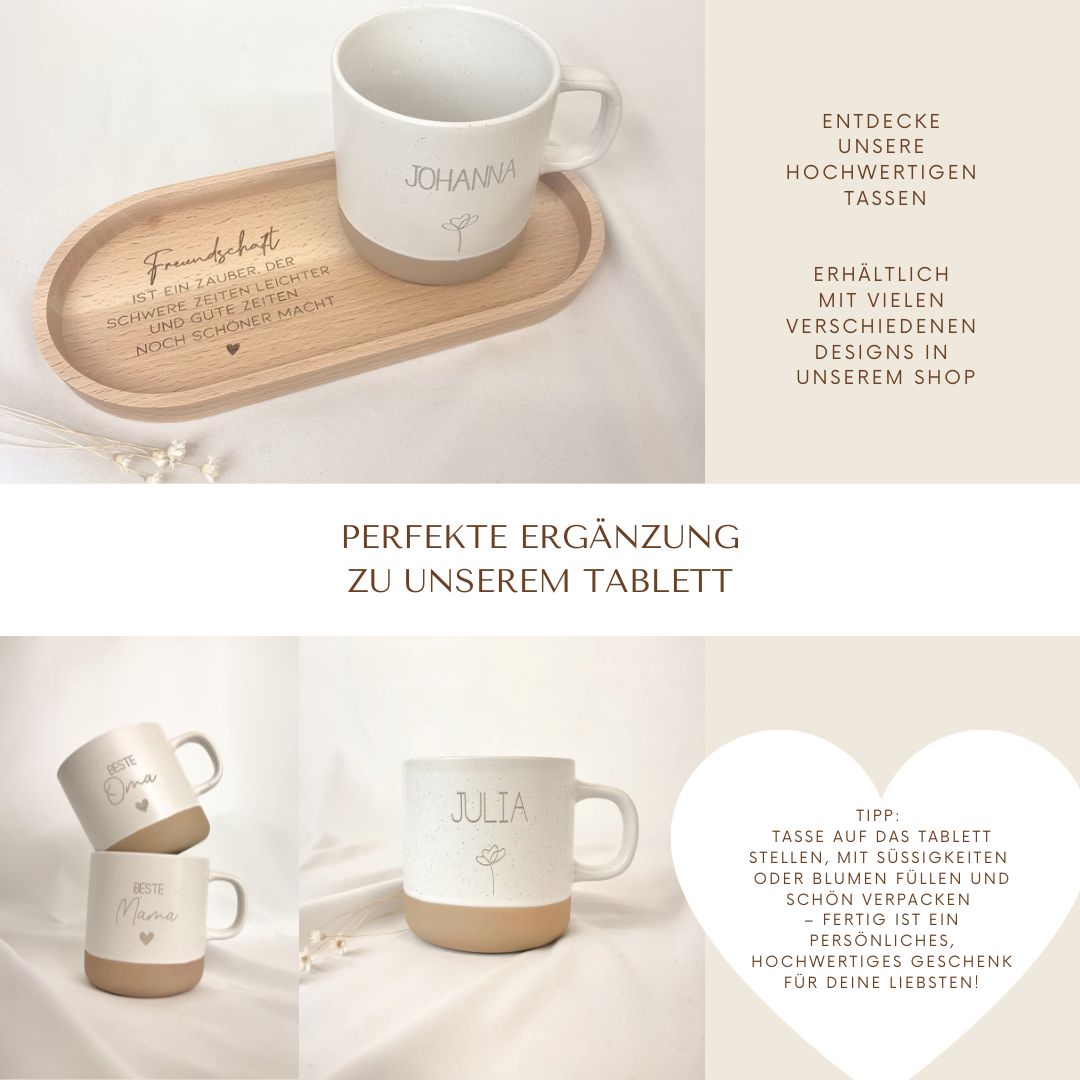 Tasse · Erzieherin mit Herz + Name