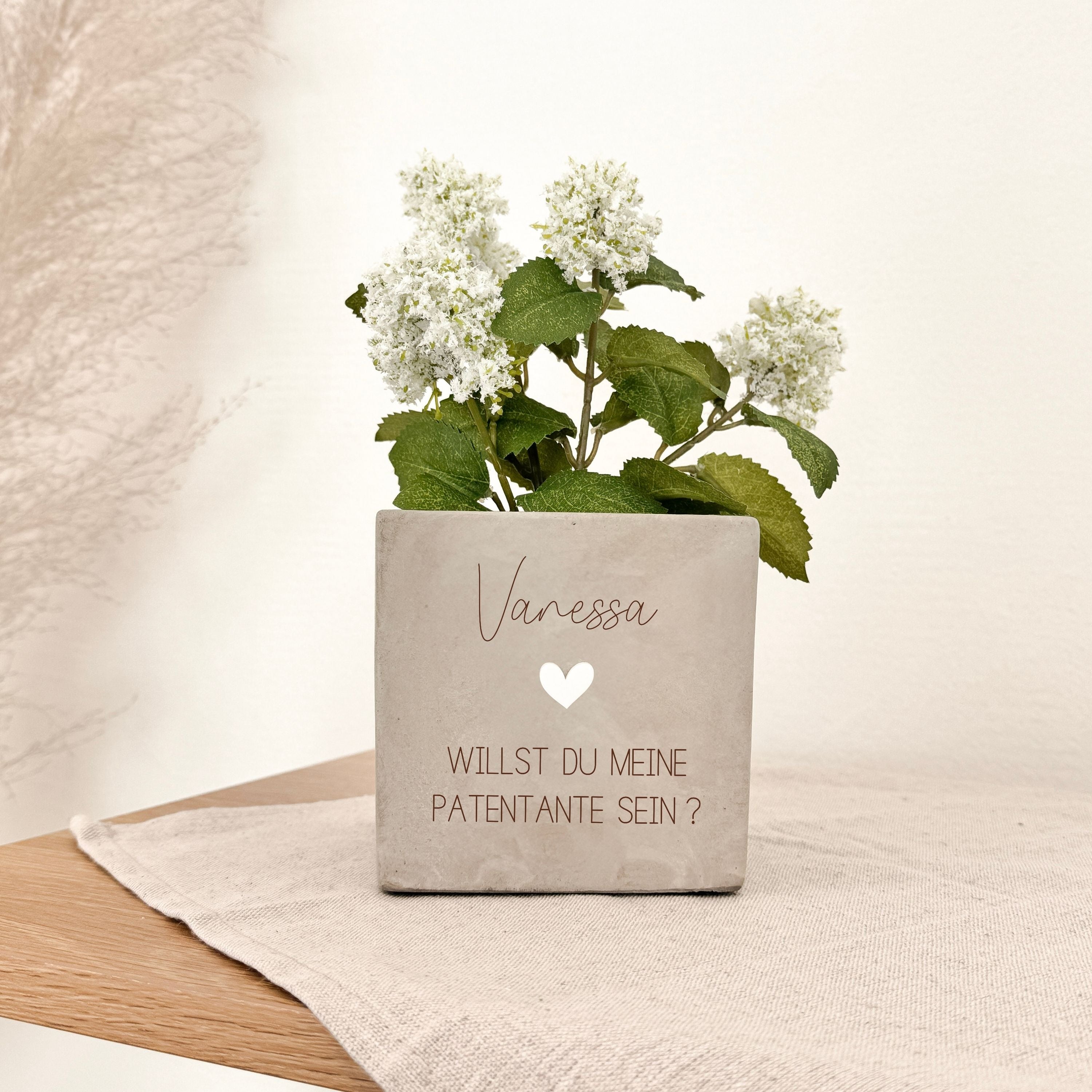 Blumentopf · WIllst du mein/e Patentante/-onkel sein?