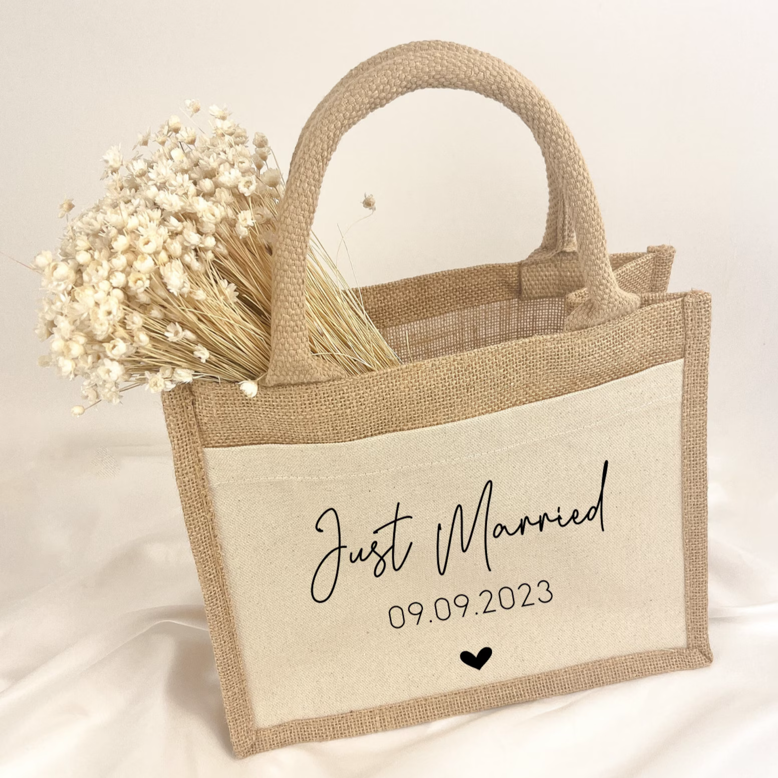 Jute Tasche · Just Married