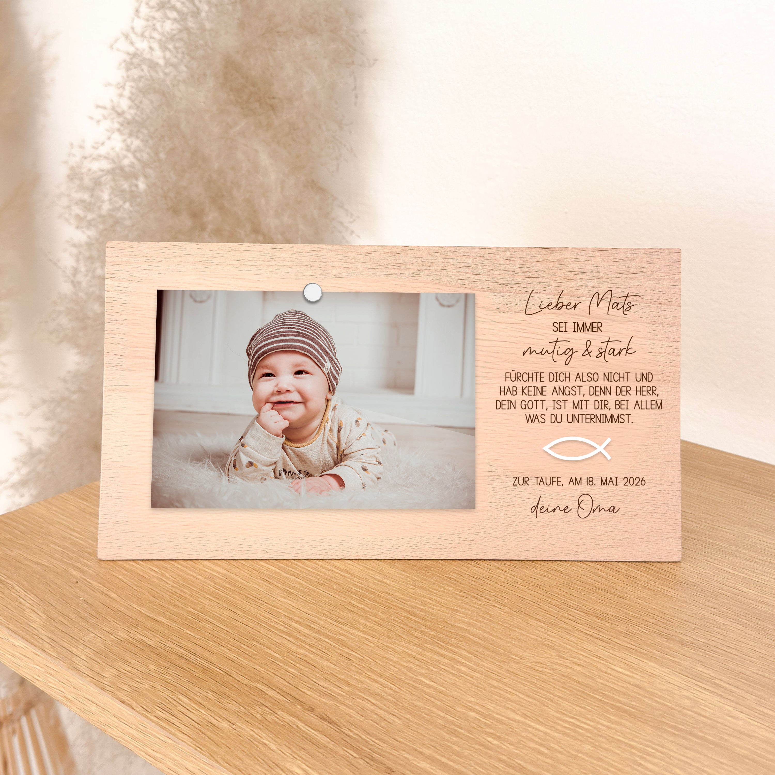 Fotoständer · Mutig & Stark (Taufe · Kommunion · Konfirmation · Firmung)