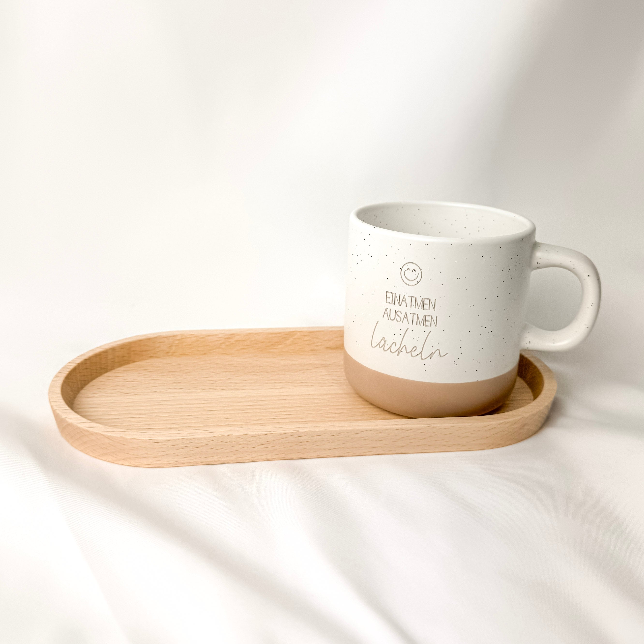 Tasse · Einatmen Ausatmen Lächeln