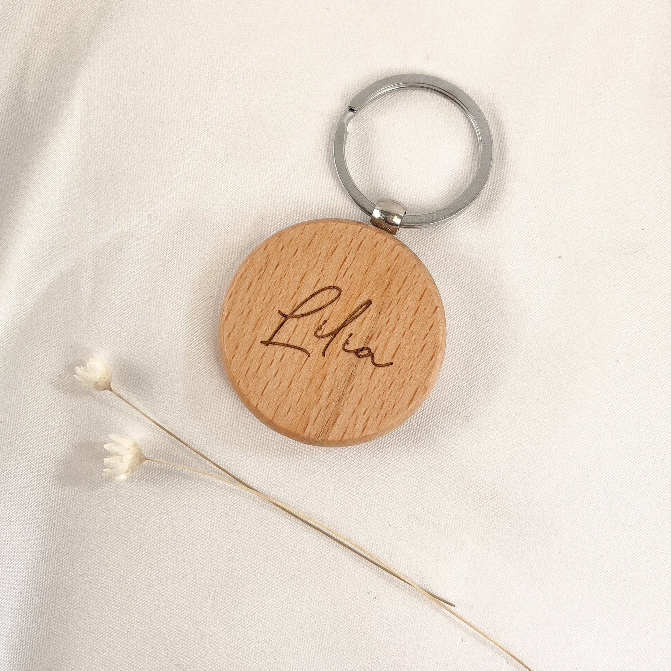 Schlüsselanhänger aus Holz