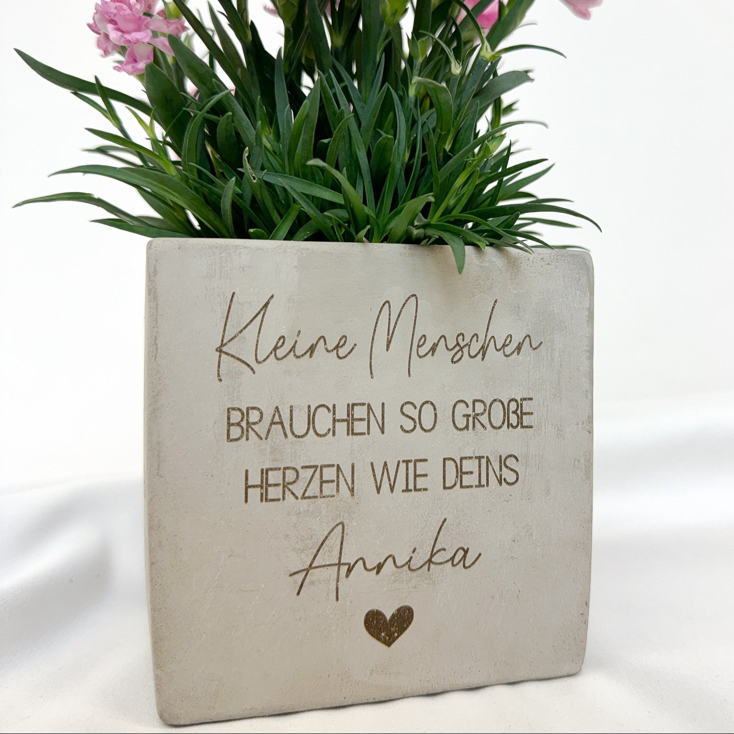 Blumentopf · Erzieherin / Kleine Menschen