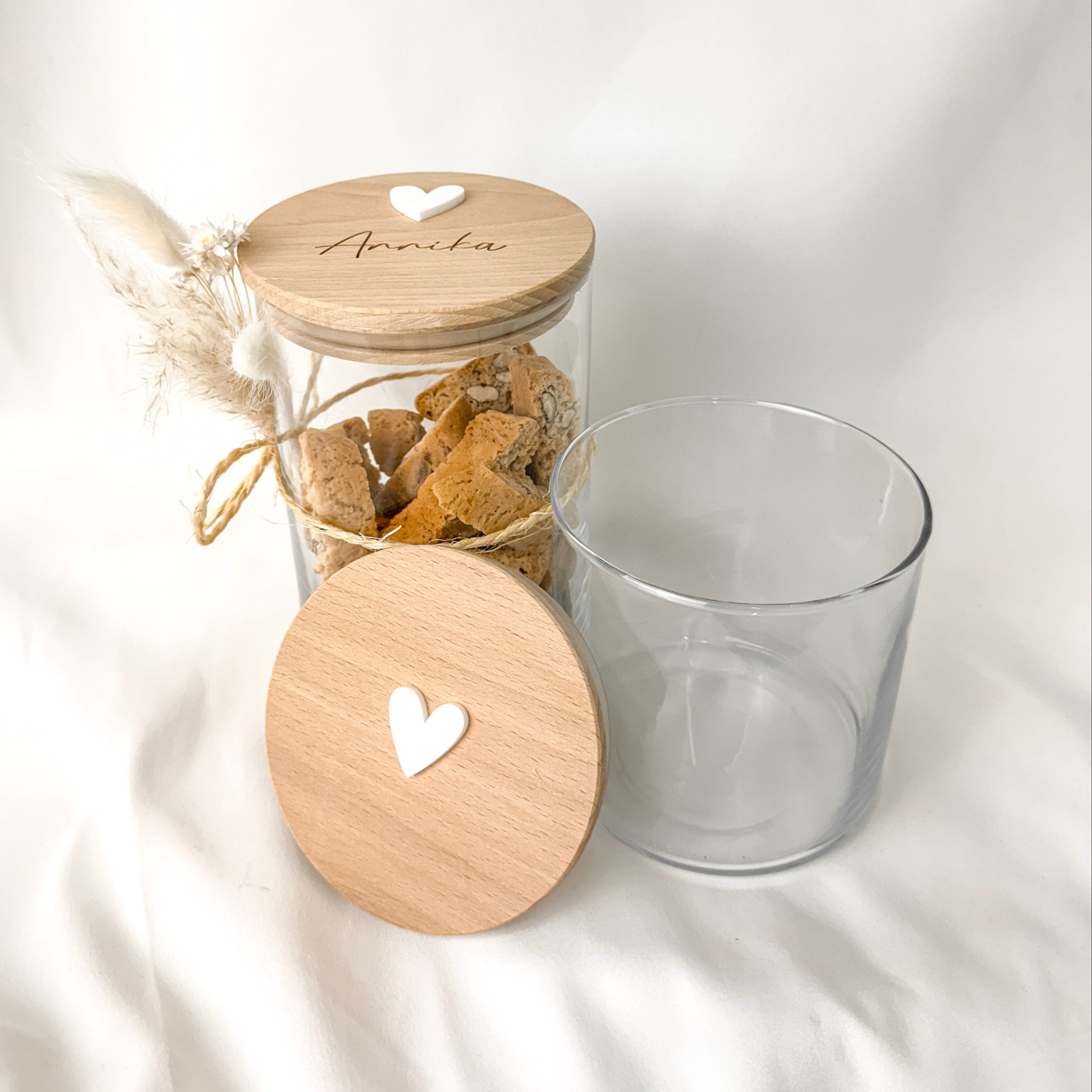 Vorratsglas · Herz & Name