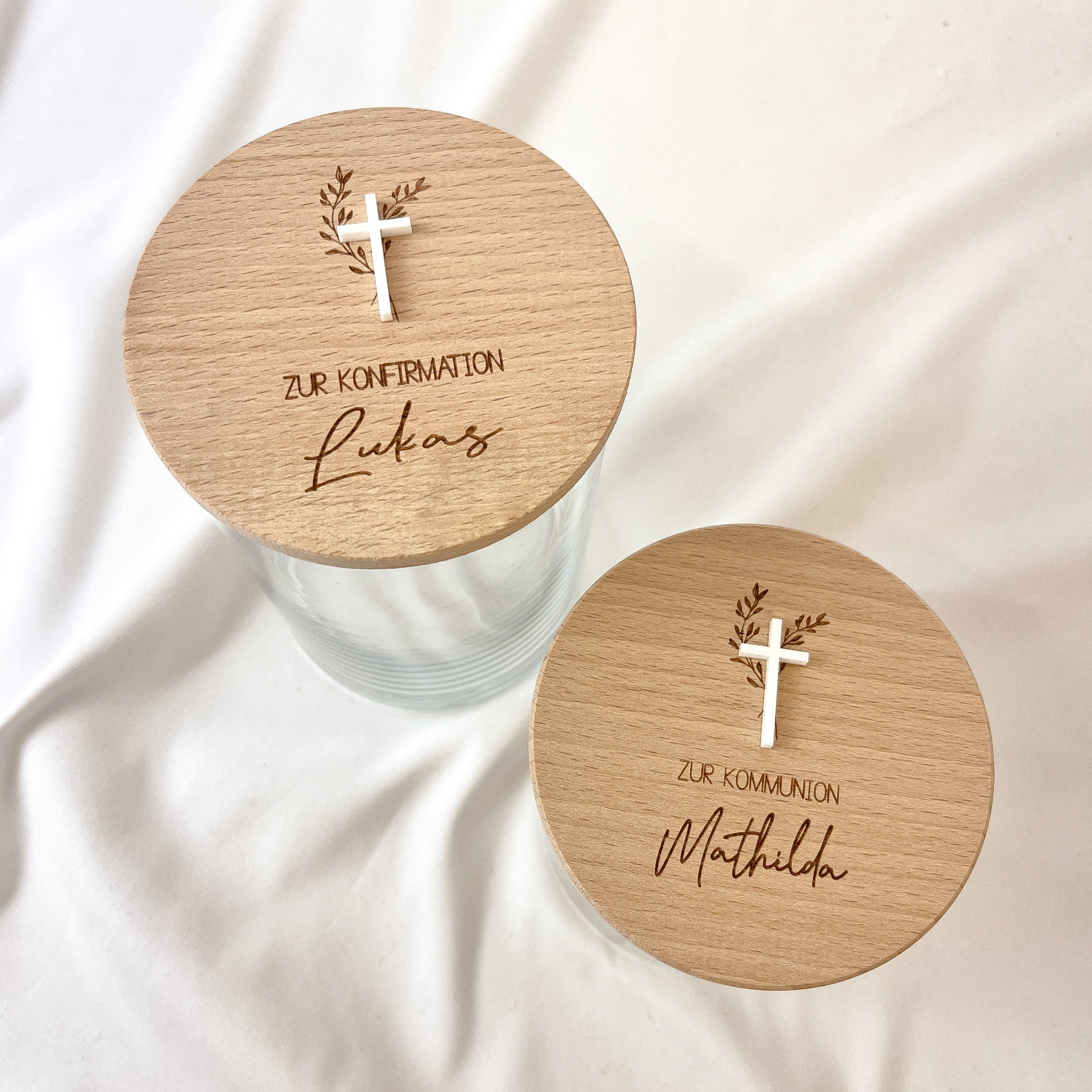 Personalisiertes Vorratsglas · Kommunion / Taufe / Konfirmation
