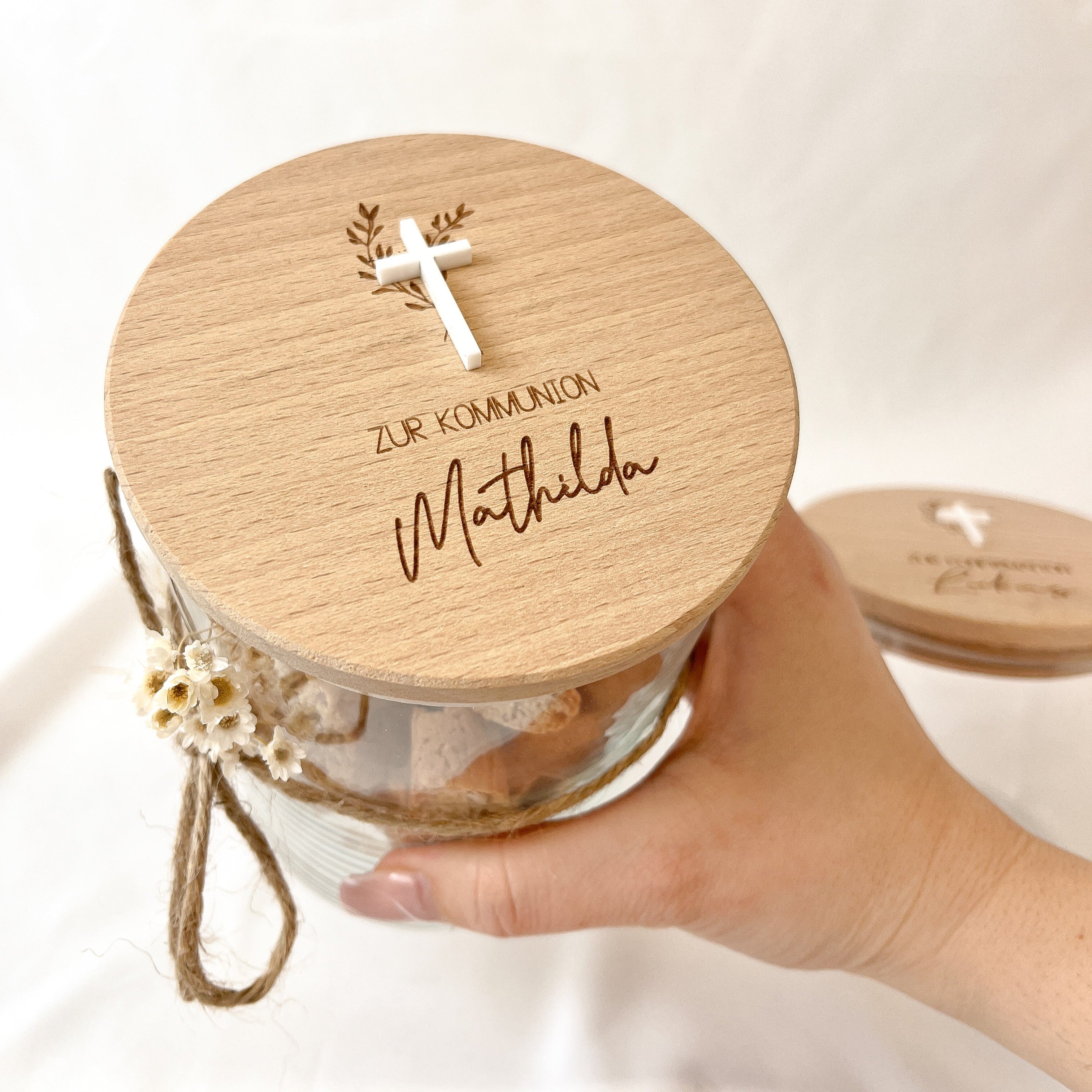 Personalisiertes Vorratsglas · Kommunion / Taufe / Konfirmation