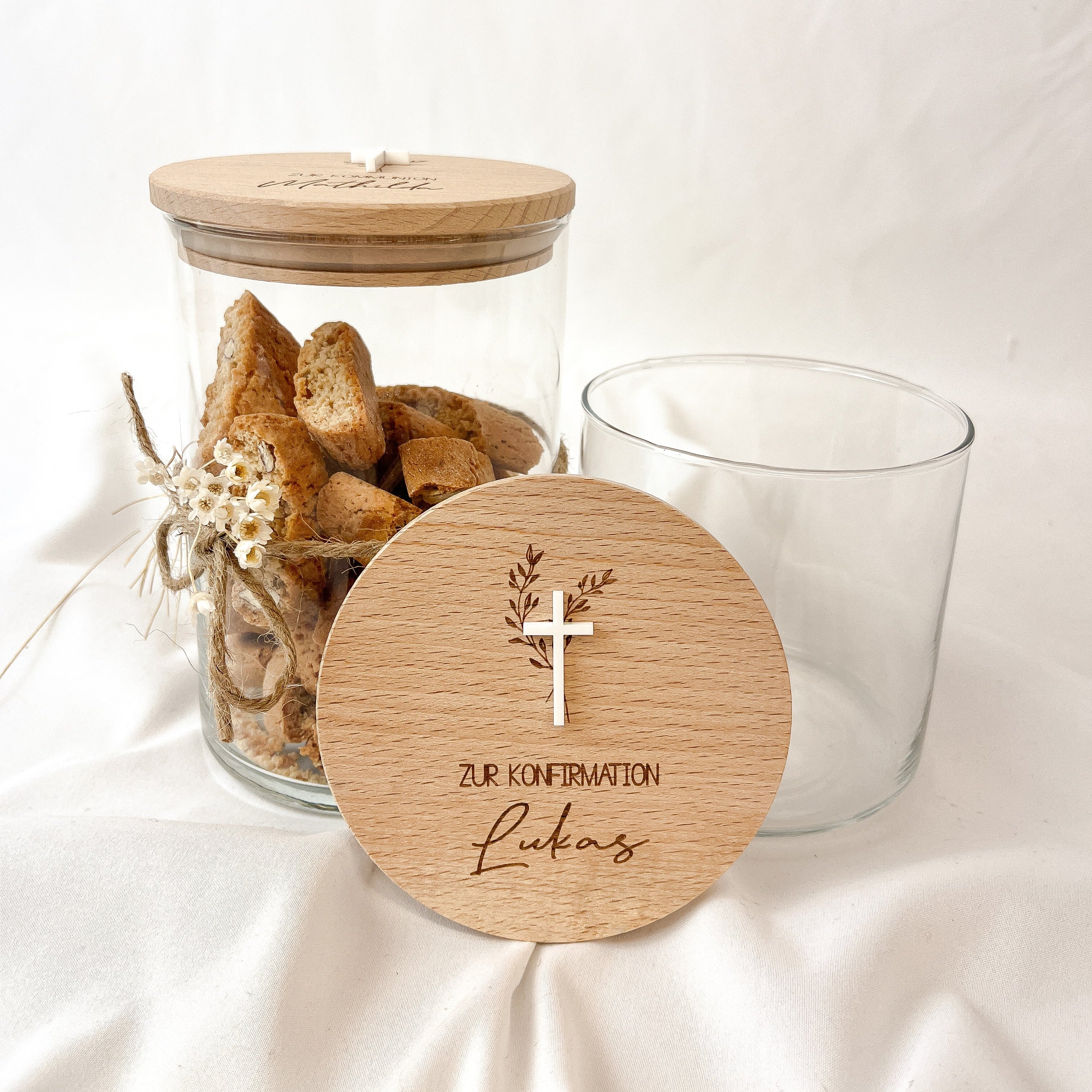 Personalisiertes Vorratsglas · Kommunion / Taufe / Konfirmation