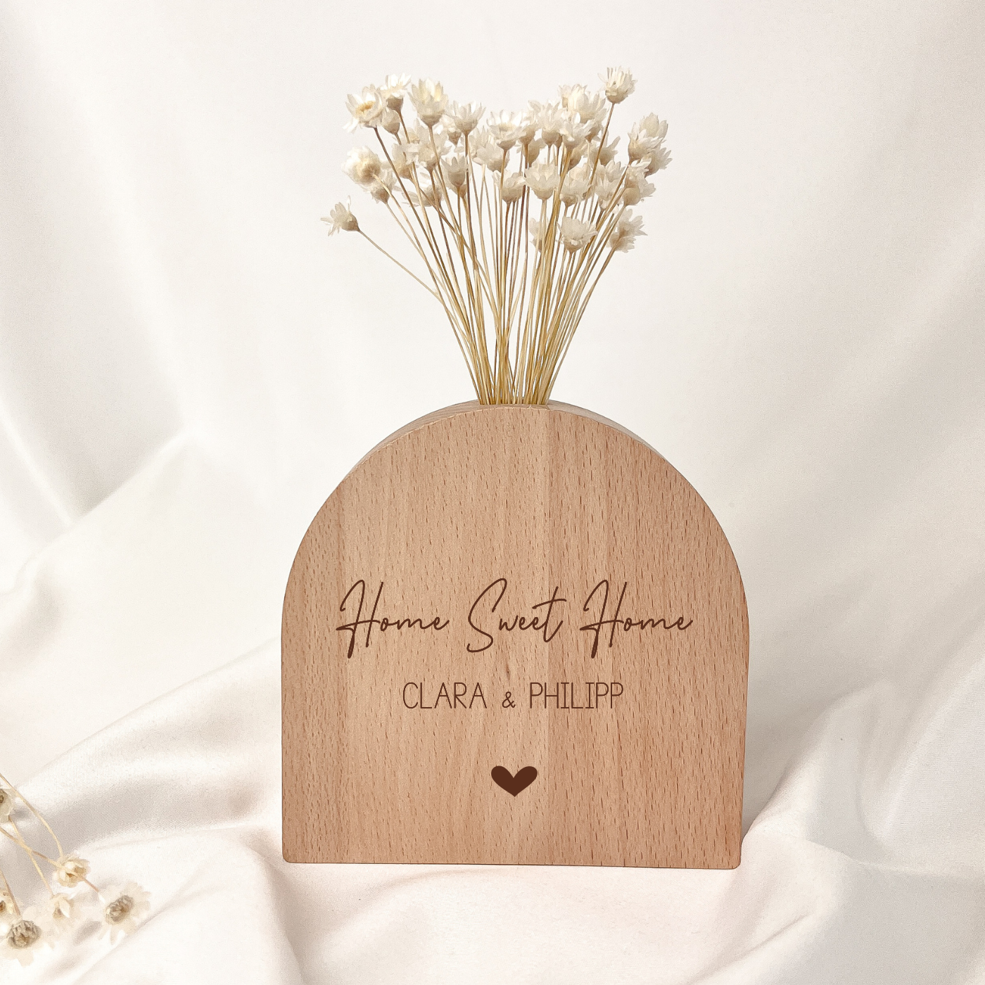 Holzvase · Home Sweet Home