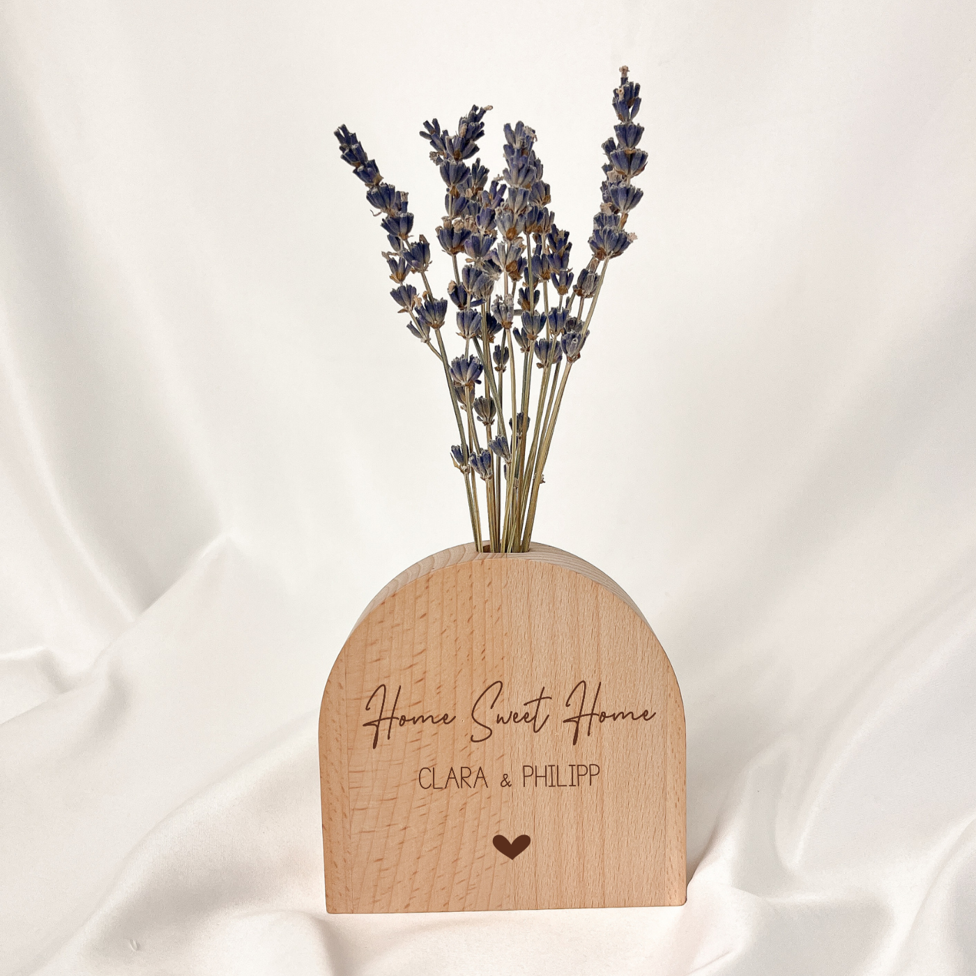 Holzvase · Home Sweet Home