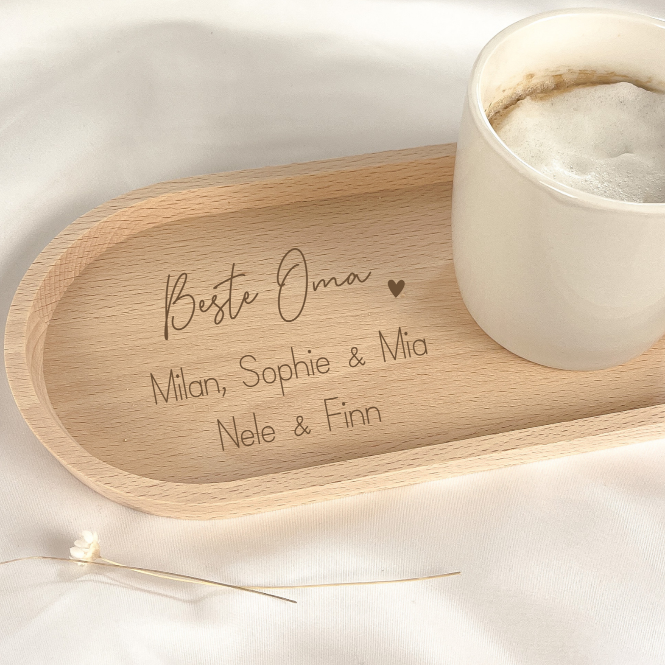 Tablett · Beste Mama / Oma + Namen