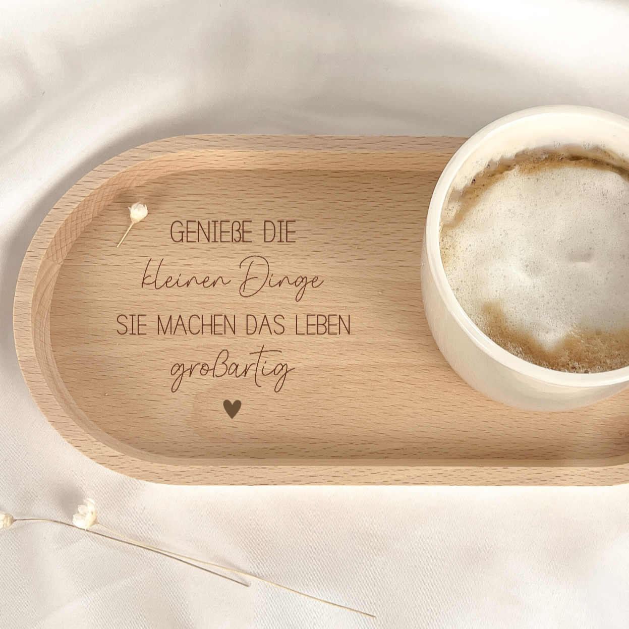 Tablett · Genieße die kleinen Dinge