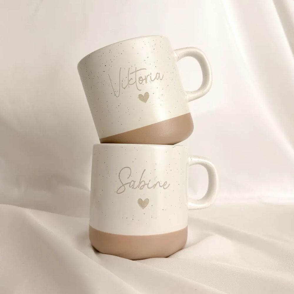 Tasse · Name mit Herz