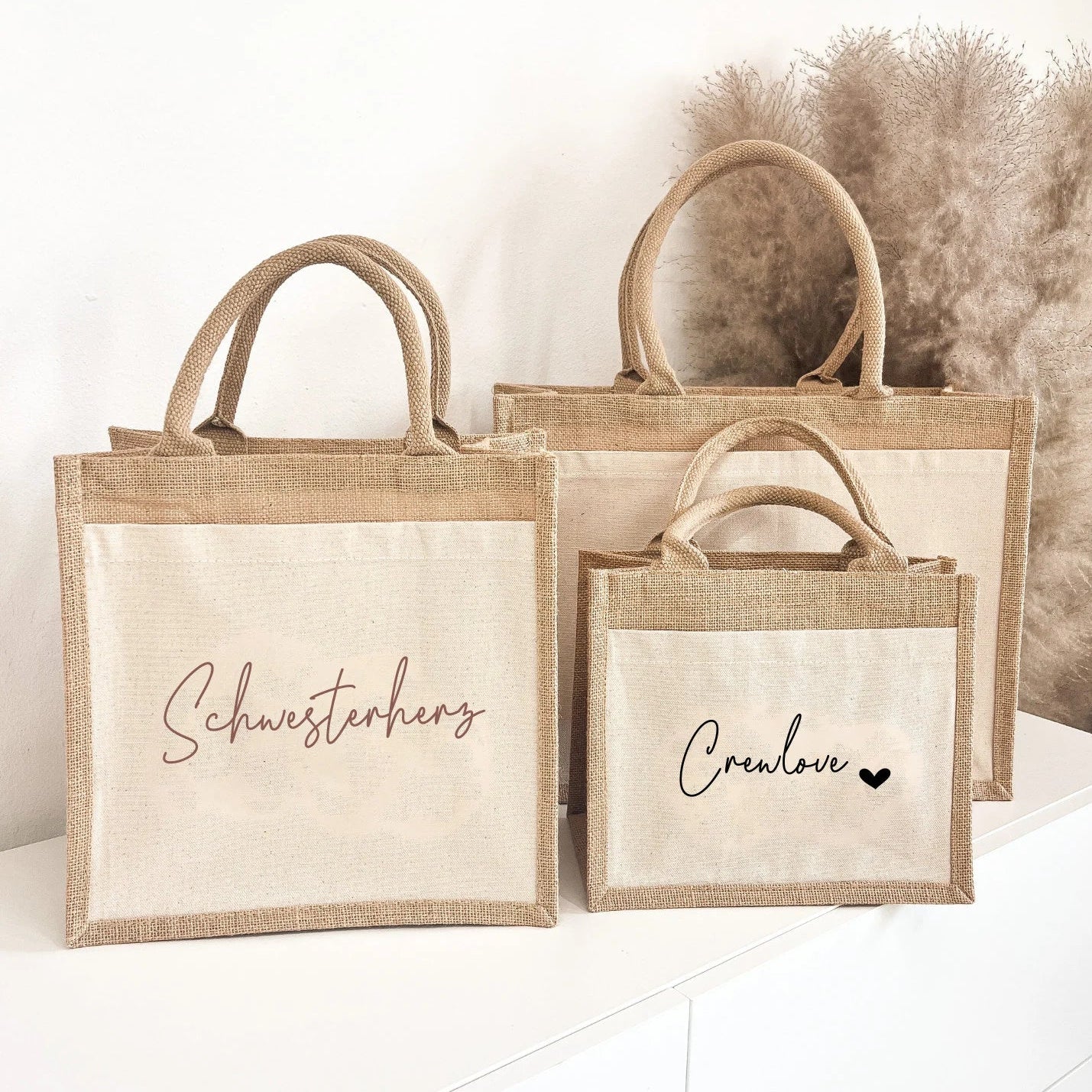 Jute Tasche · Wunschtext