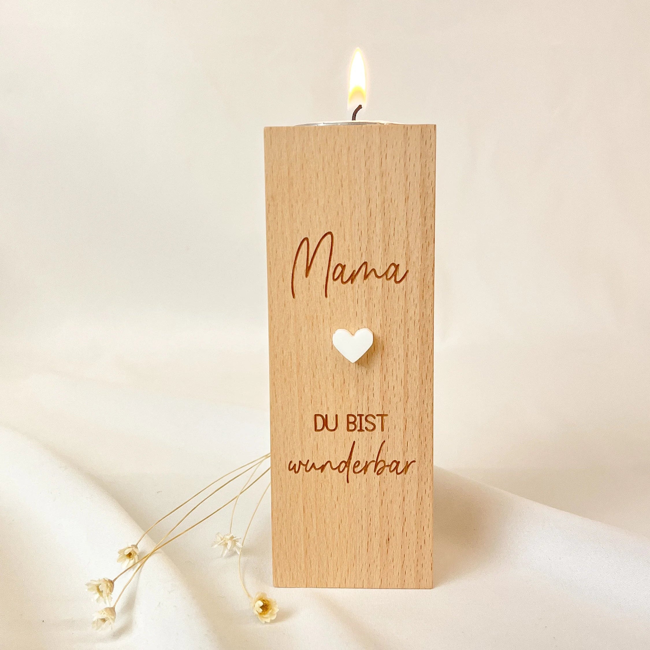 Kerzenhalter・Mama, du bist wunderbar
