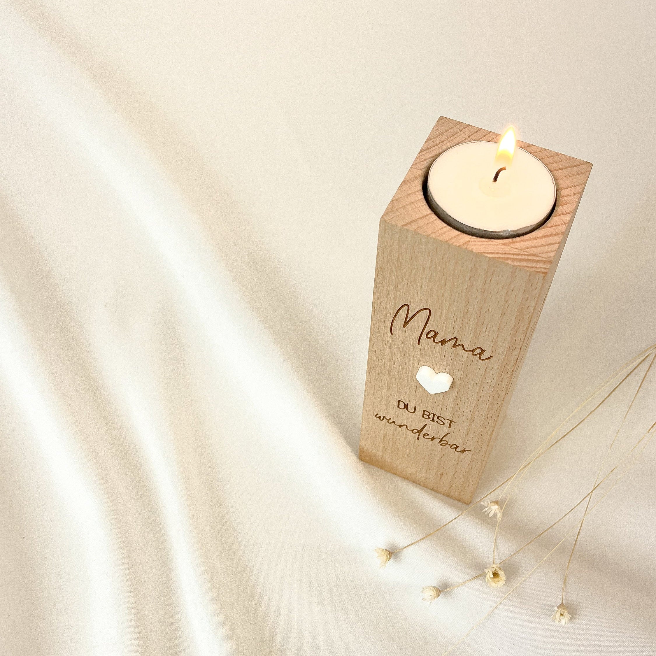 Kerzenhalter・Mama, du bist wunderbar