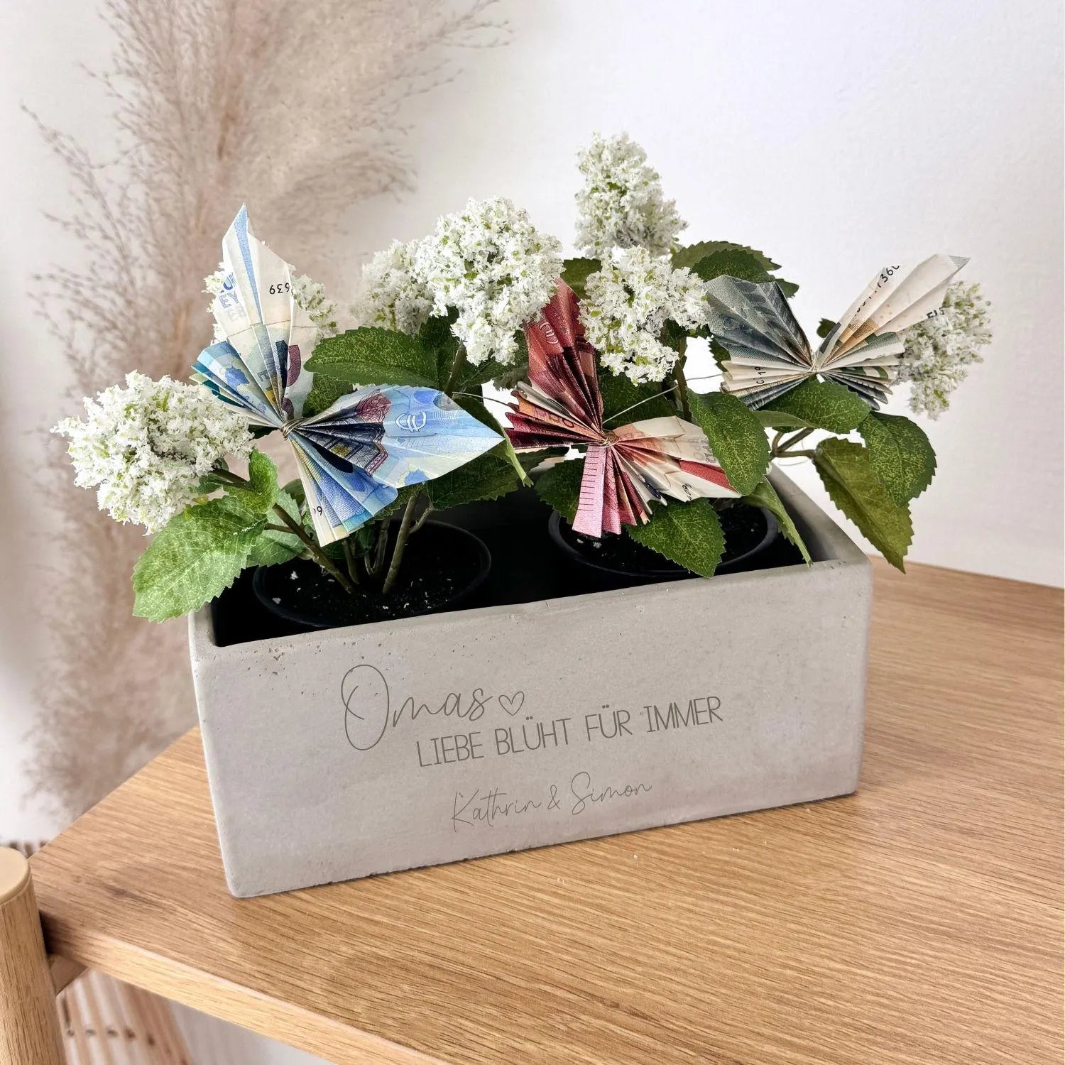 Blumentopf · Liebe Blüht für immer (Groß)