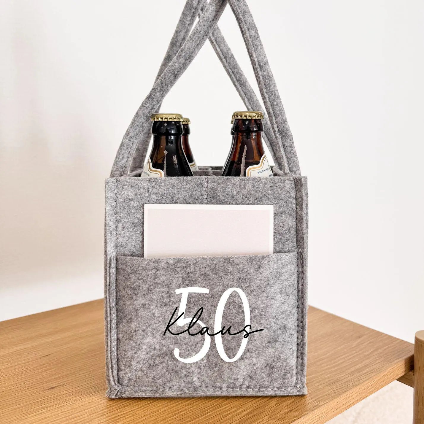 Flaschenträger · Herrenhandtasche Jubiläum
