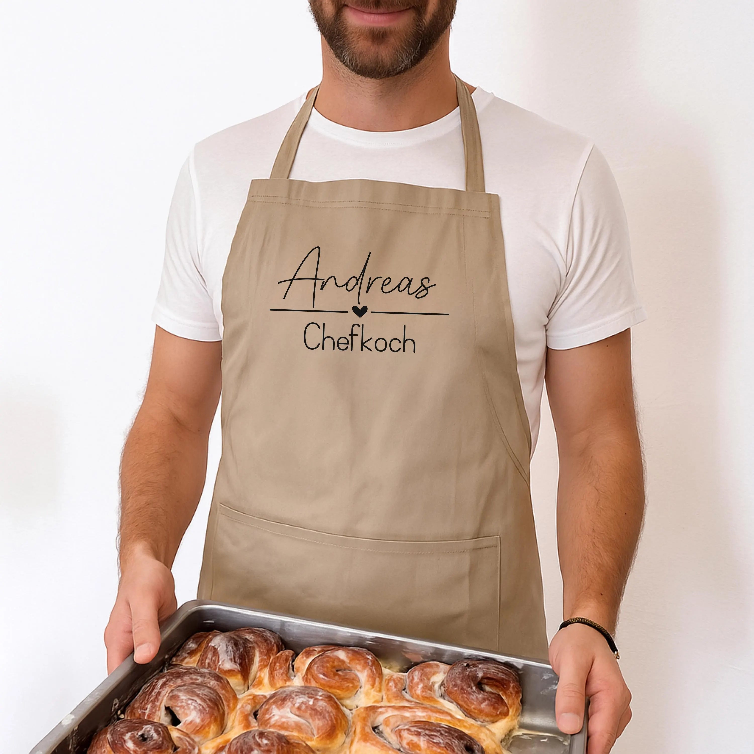 Personalisierte Schürze mit Wunschtext