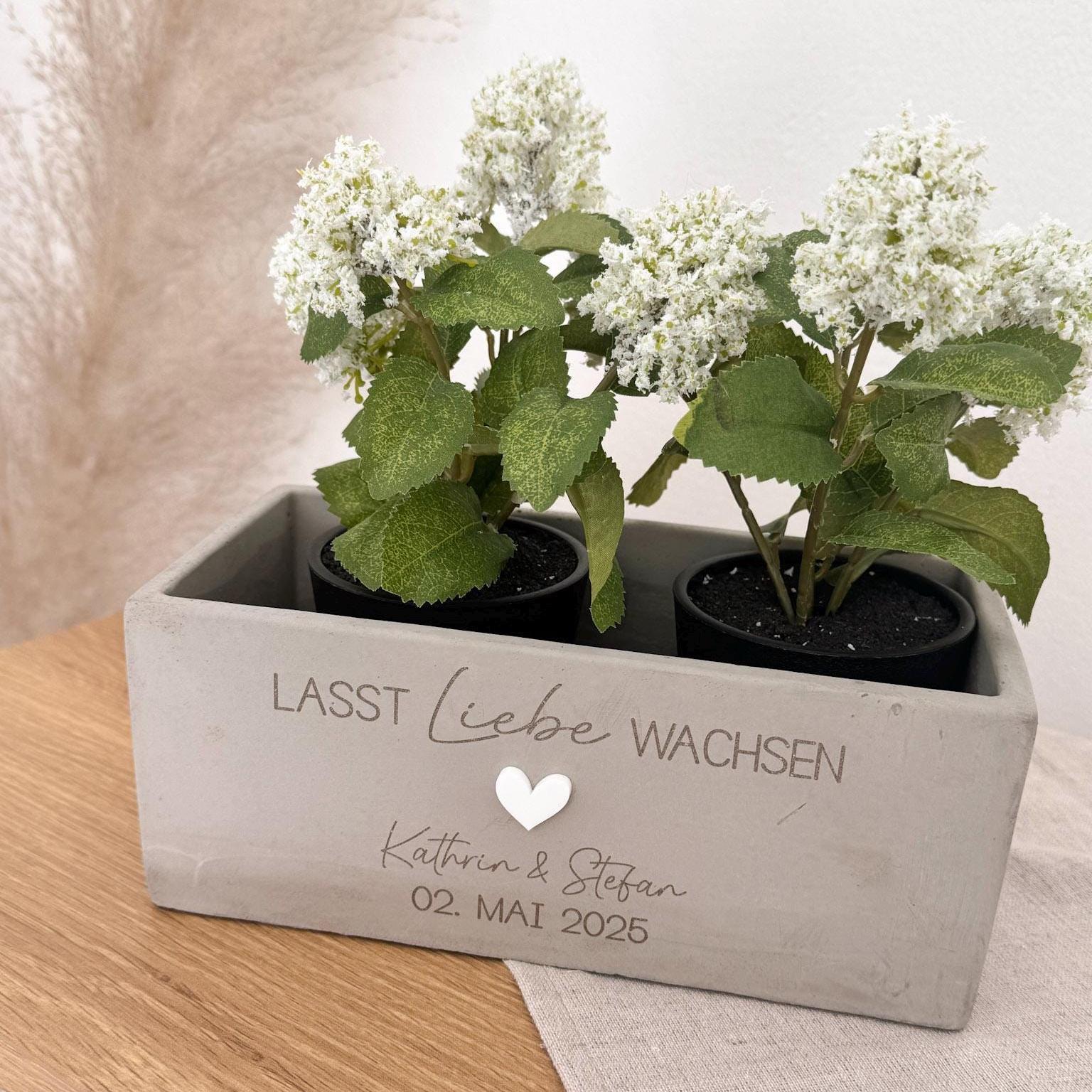 Blumentopf · Hochzeit: Lasst Liebe Wachsen (Groß)