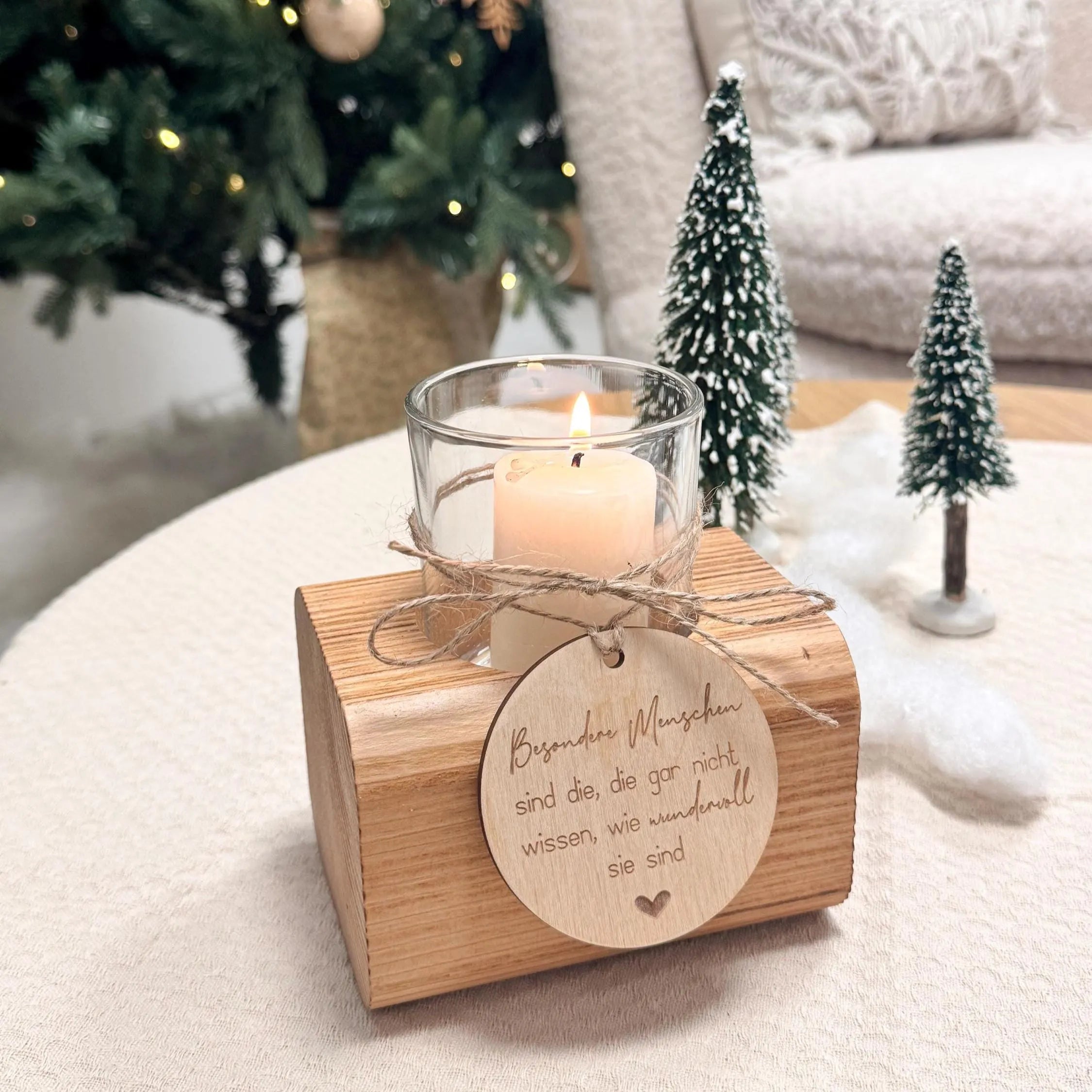 Windlicht mit Anhänger · Besondere Menschen