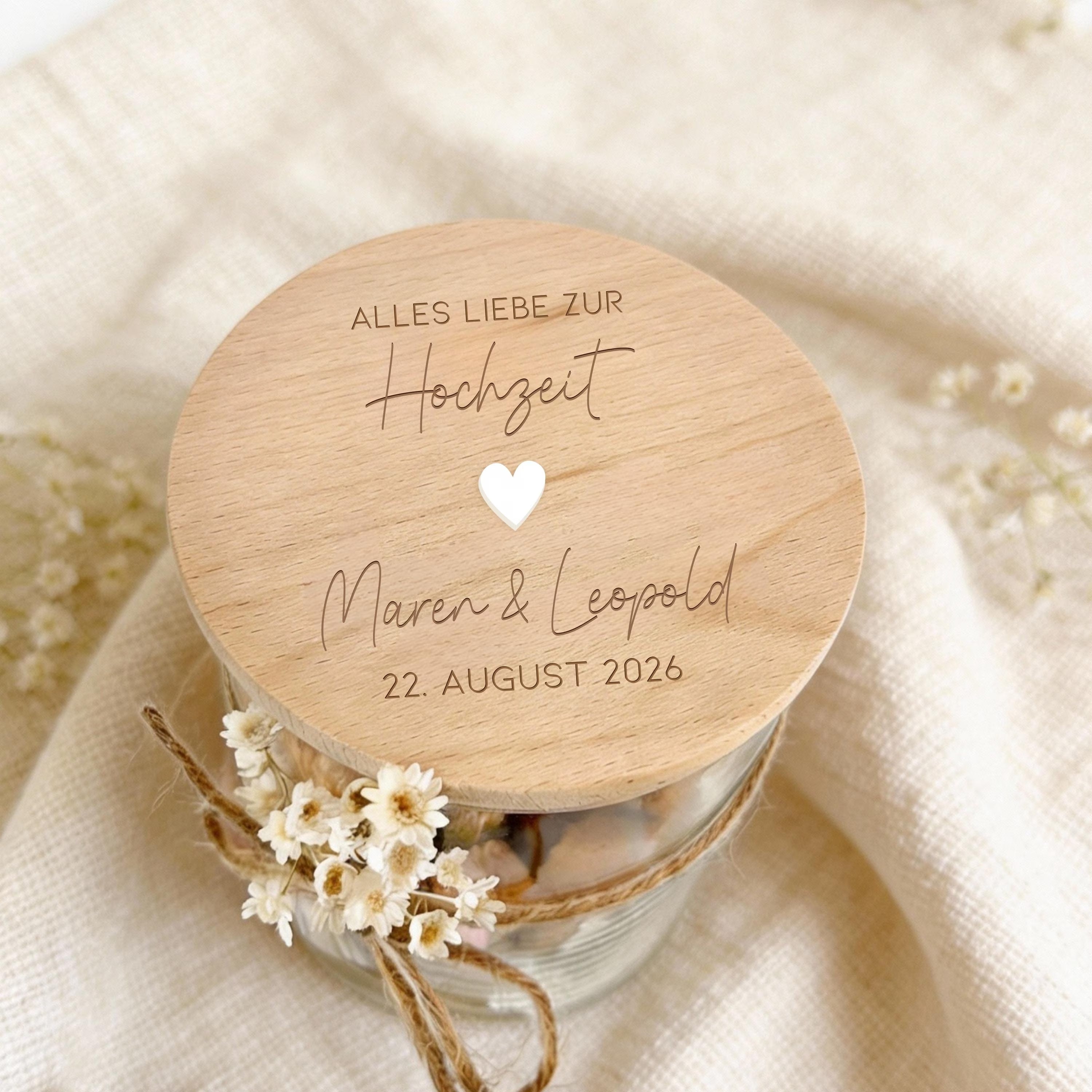 Vorratsglas · Alles Liebe zur Hochzeit