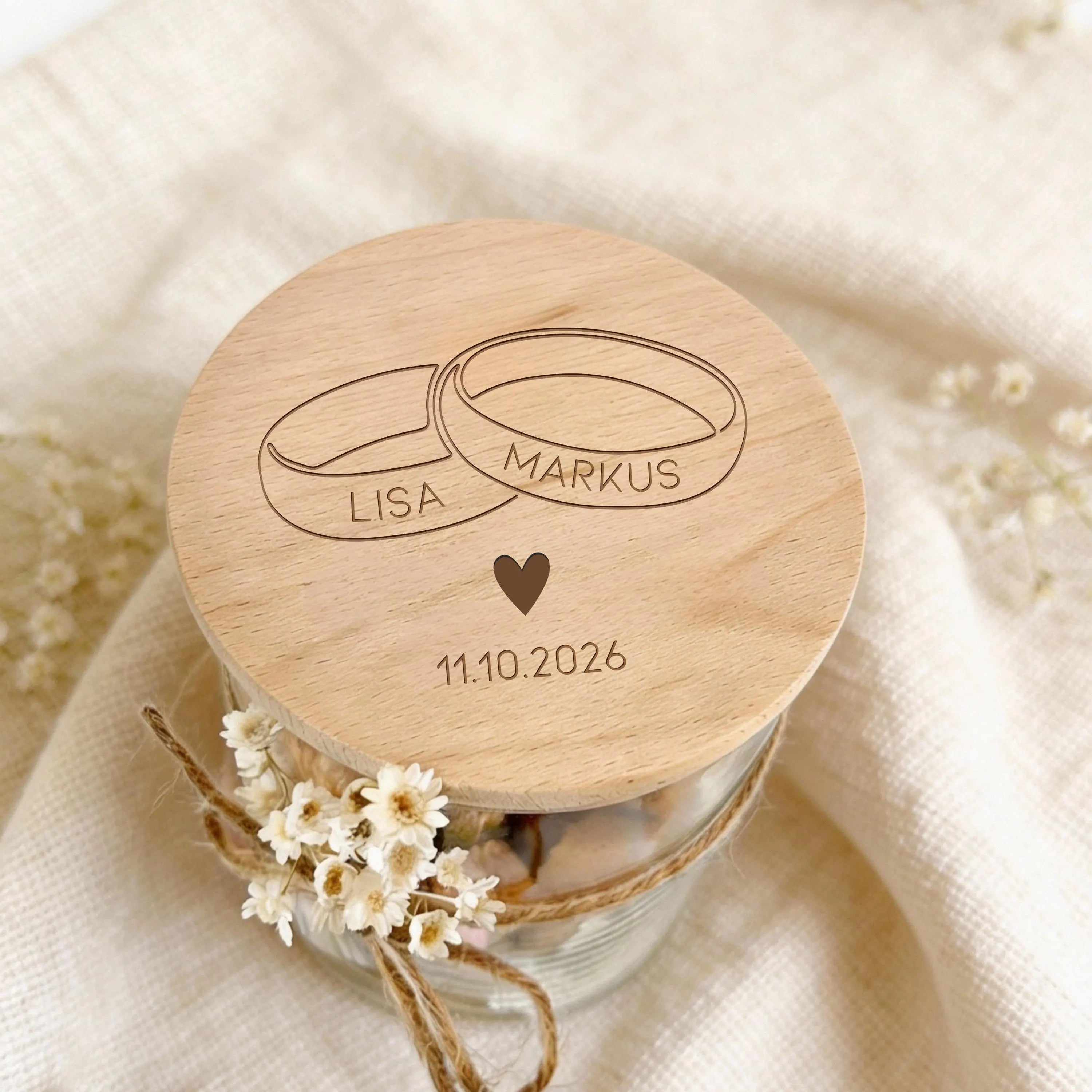 Vorratsglas · Name im Ehering