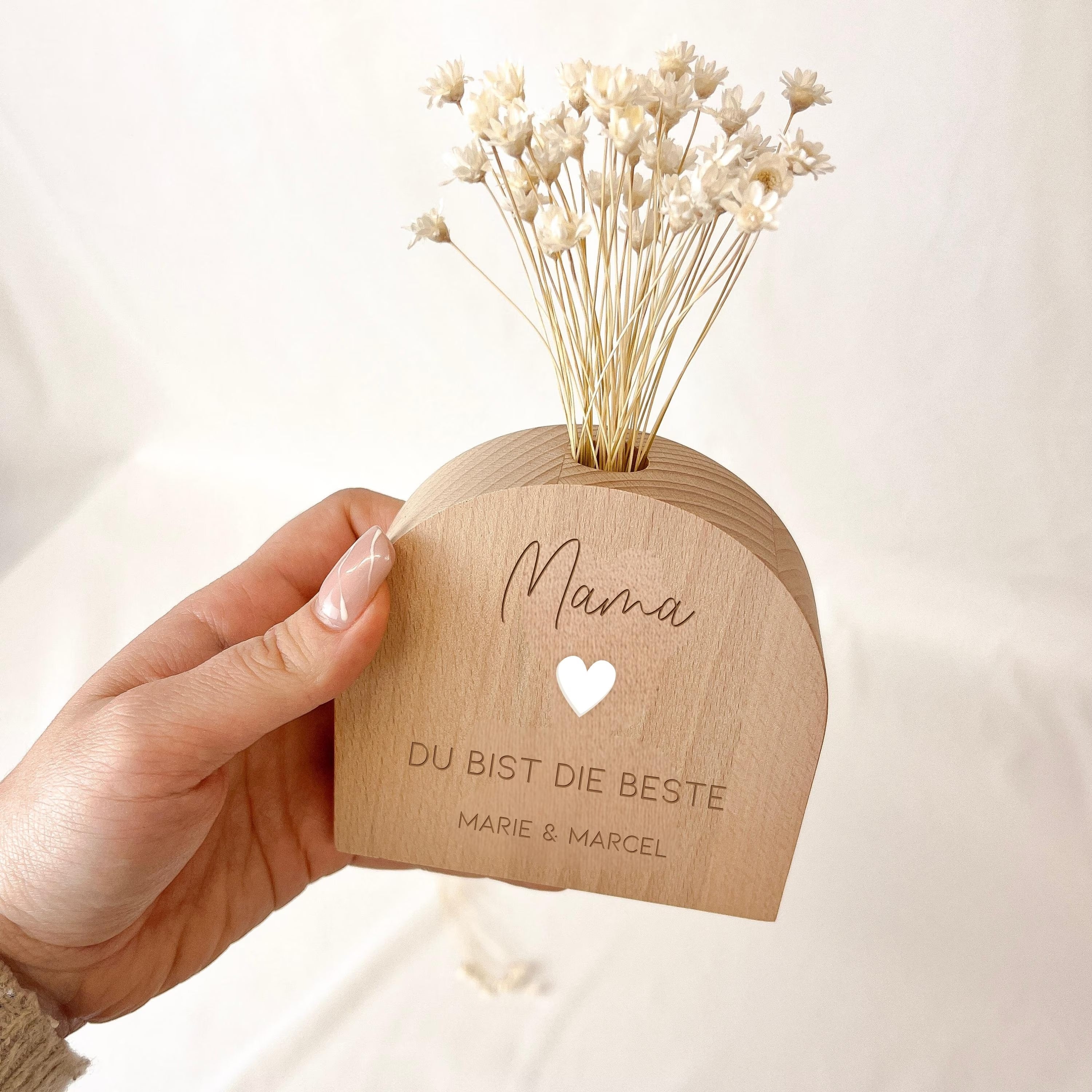 Holzvase · Mama - Du bist die Beste