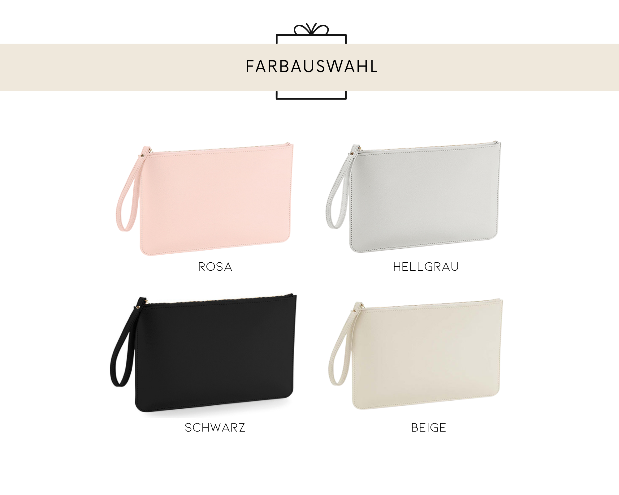 Personalisierte Clutch Trauzeugin