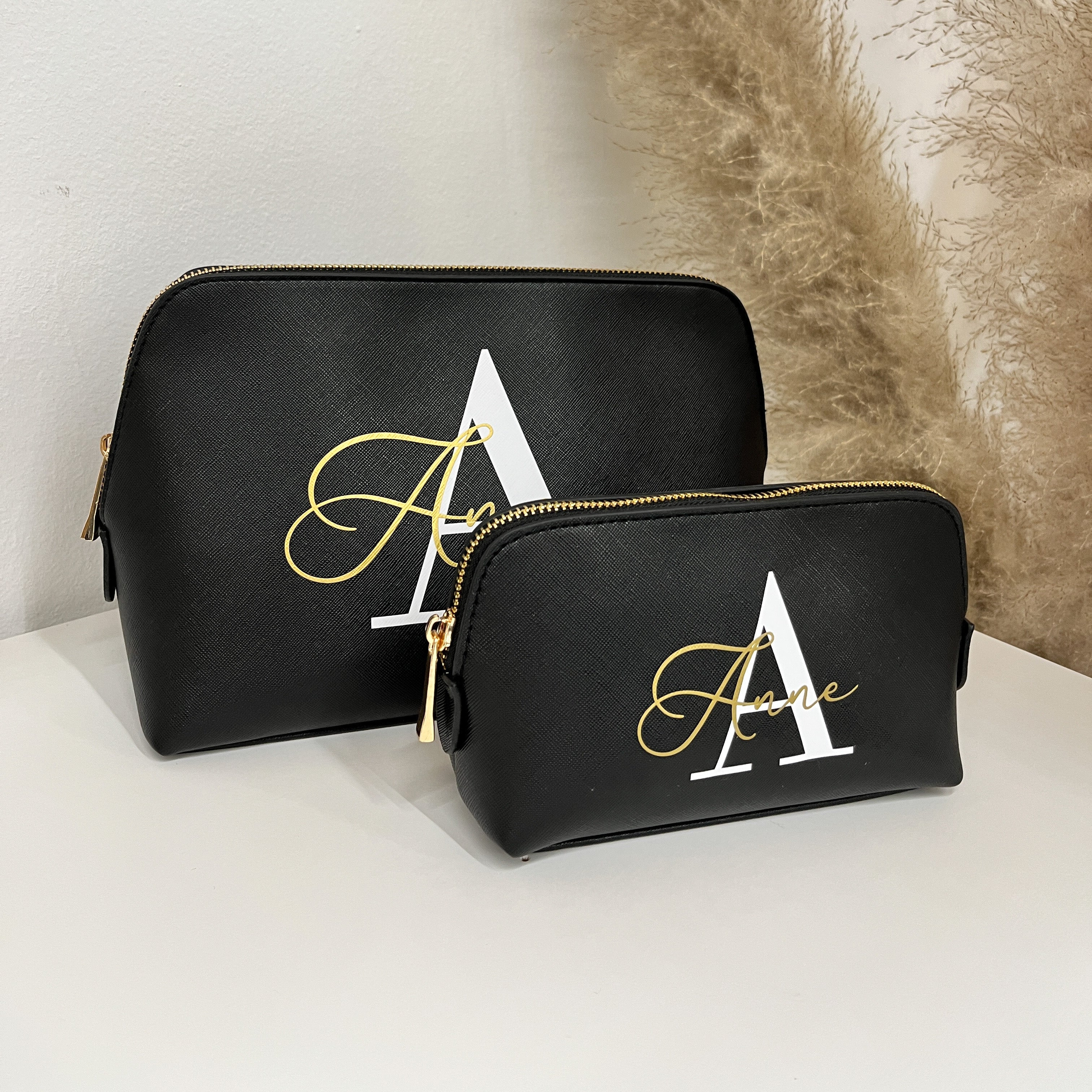 Kosmetiktasche mit Initial und Name