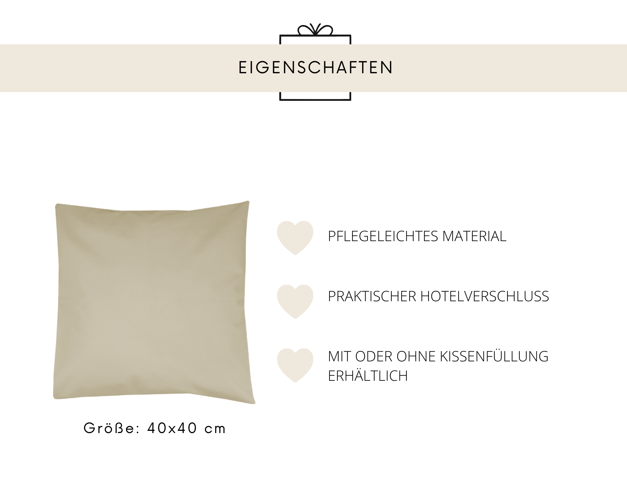 Personalisiertes Kissen Line Art