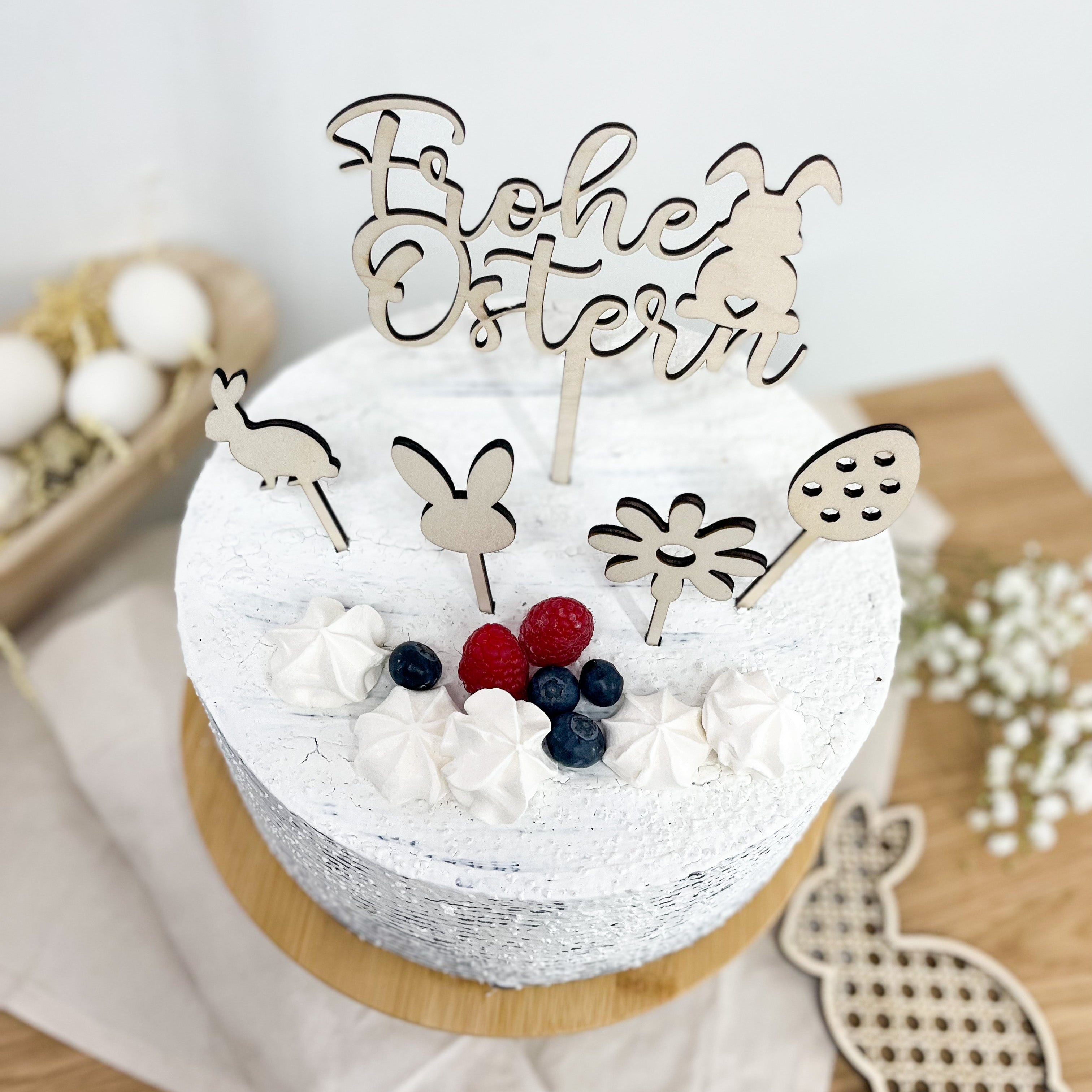 Oster Cake Topper Holz