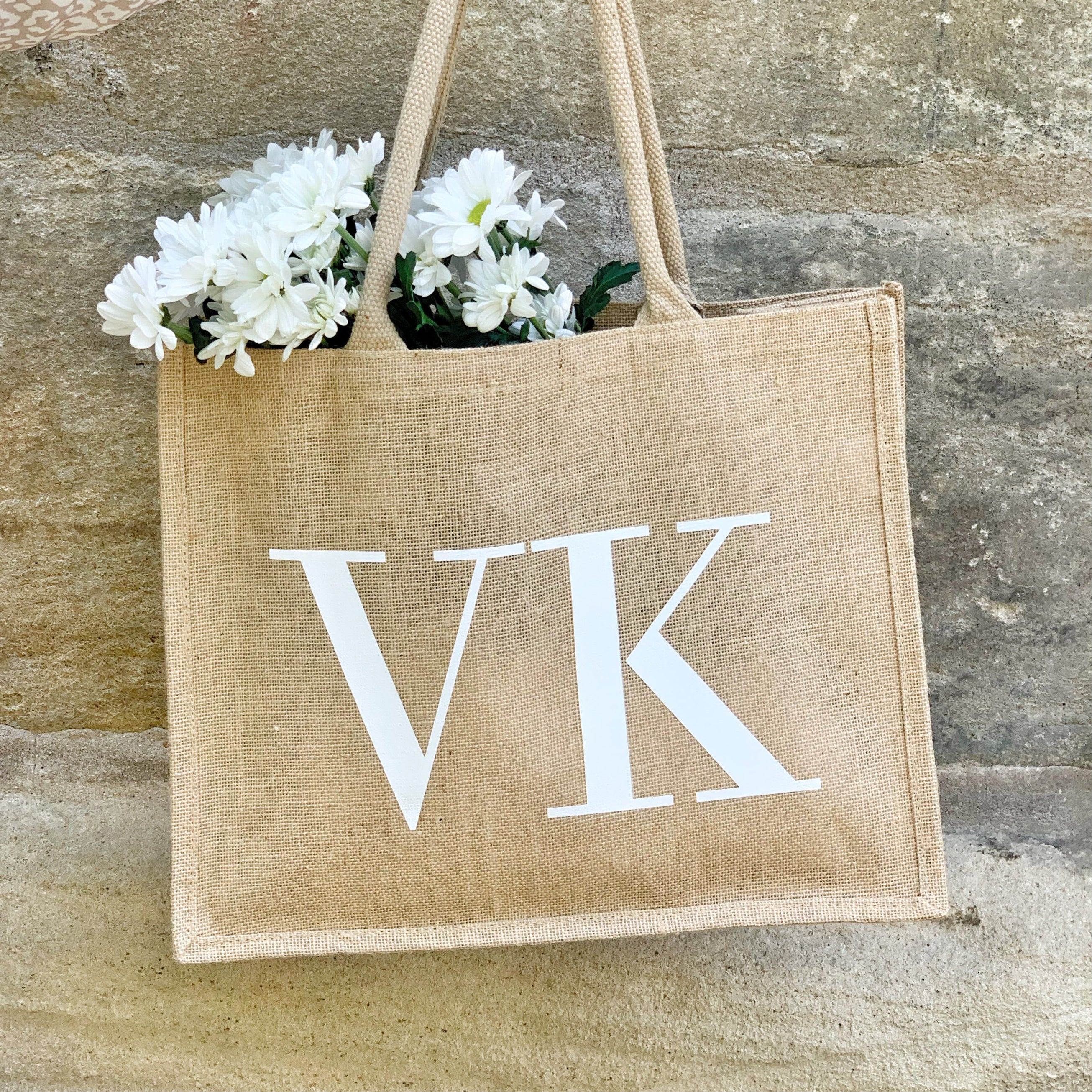 Jute Tasche · Initialen