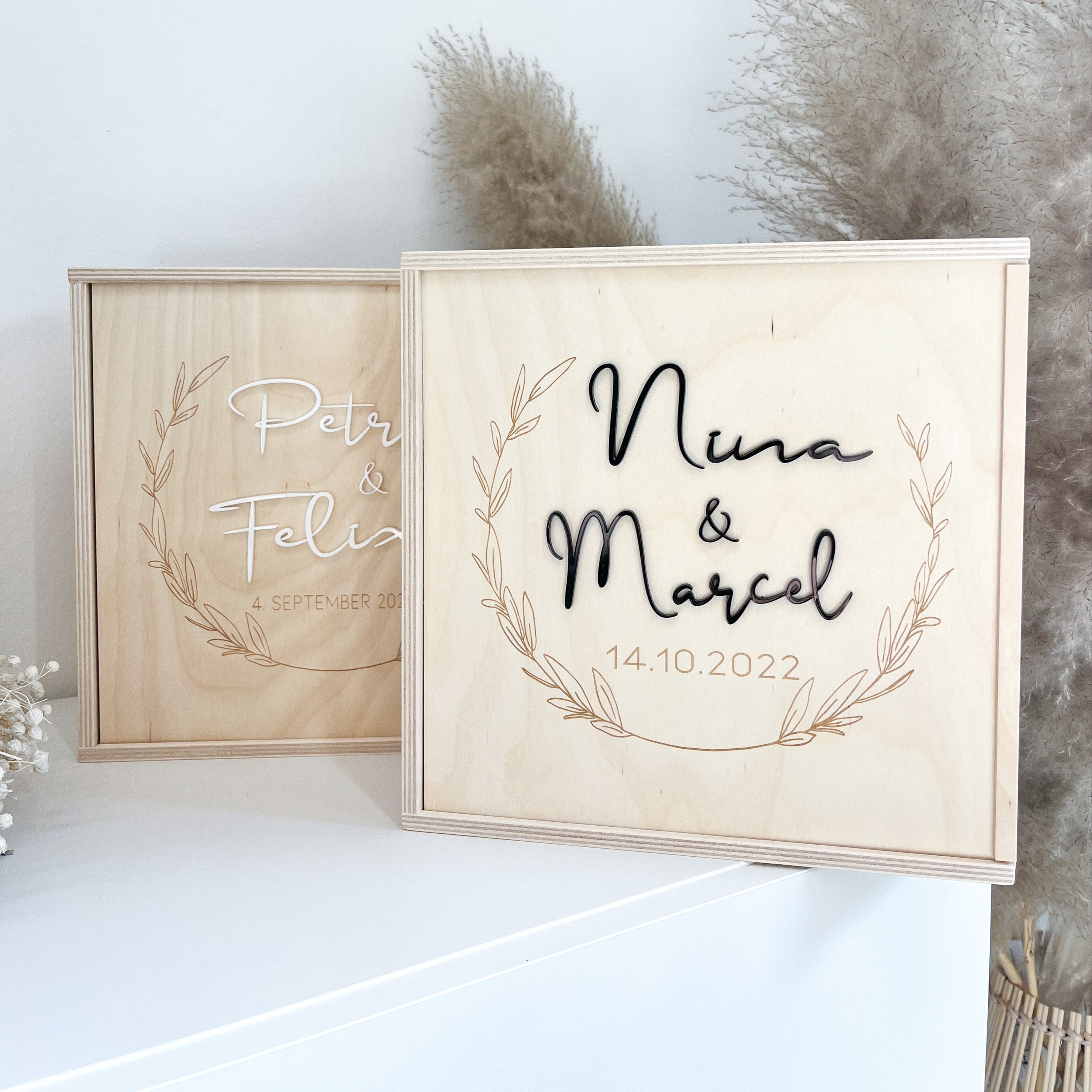 Personalisierte Erinnerungskiste · Hochzeit
