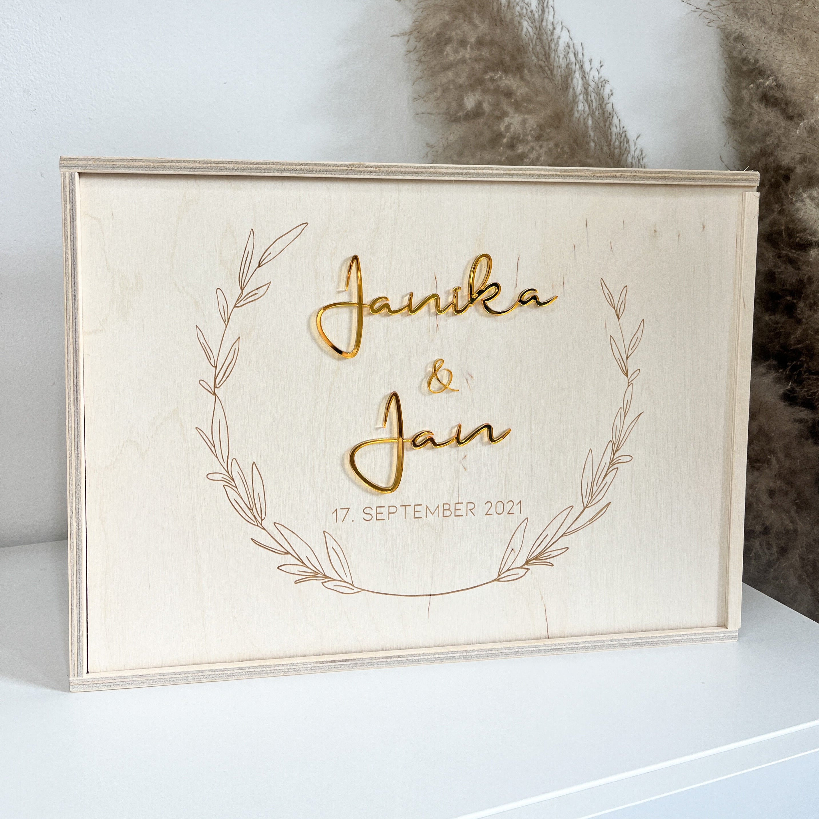 Personalisierte Erinnerungskiste · Hochzeit