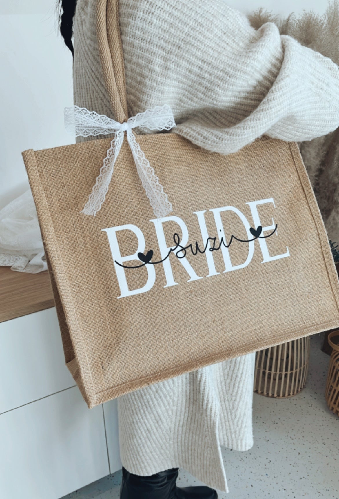 Jute Tasche · Bride mit Namen