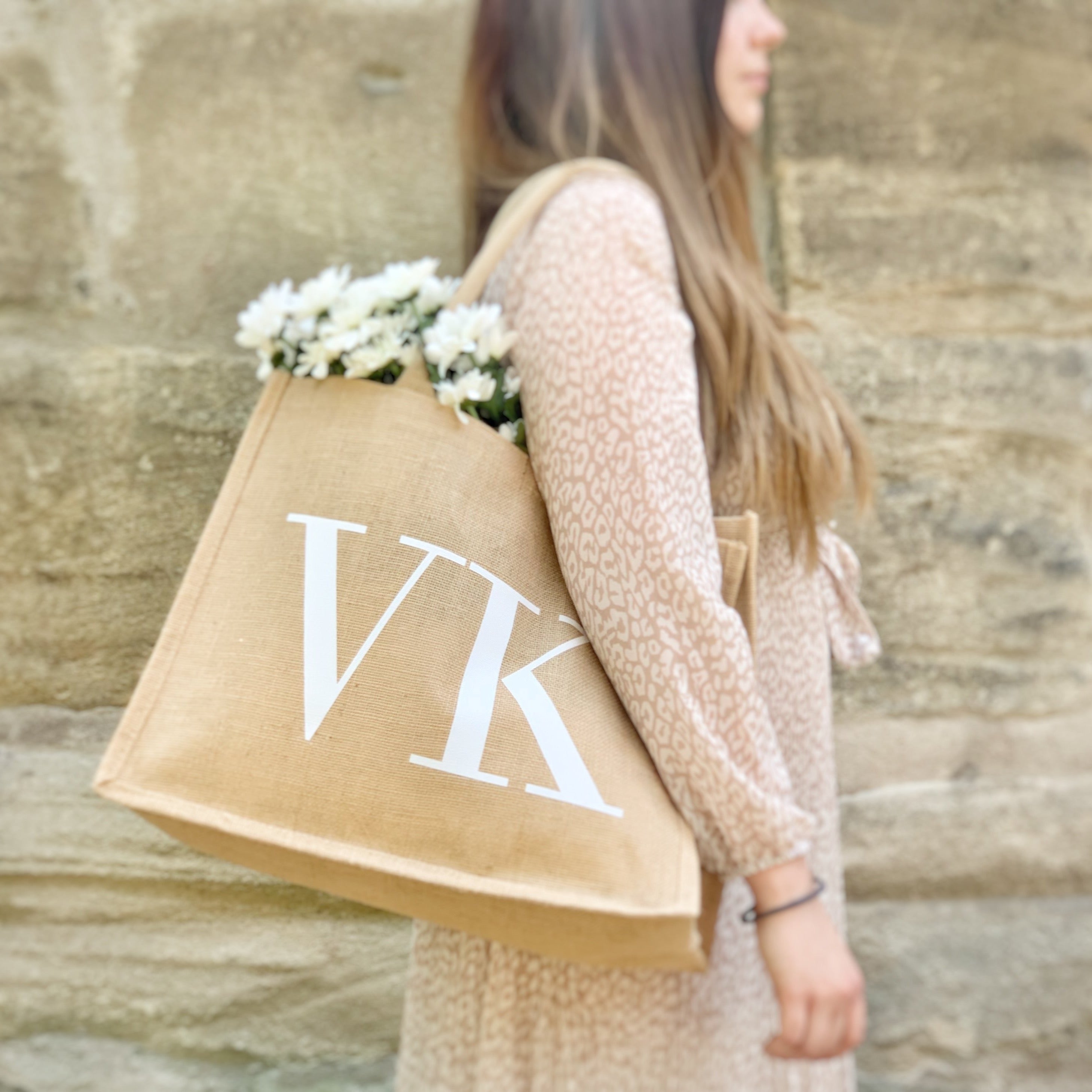 Jute Tasche · Initialen