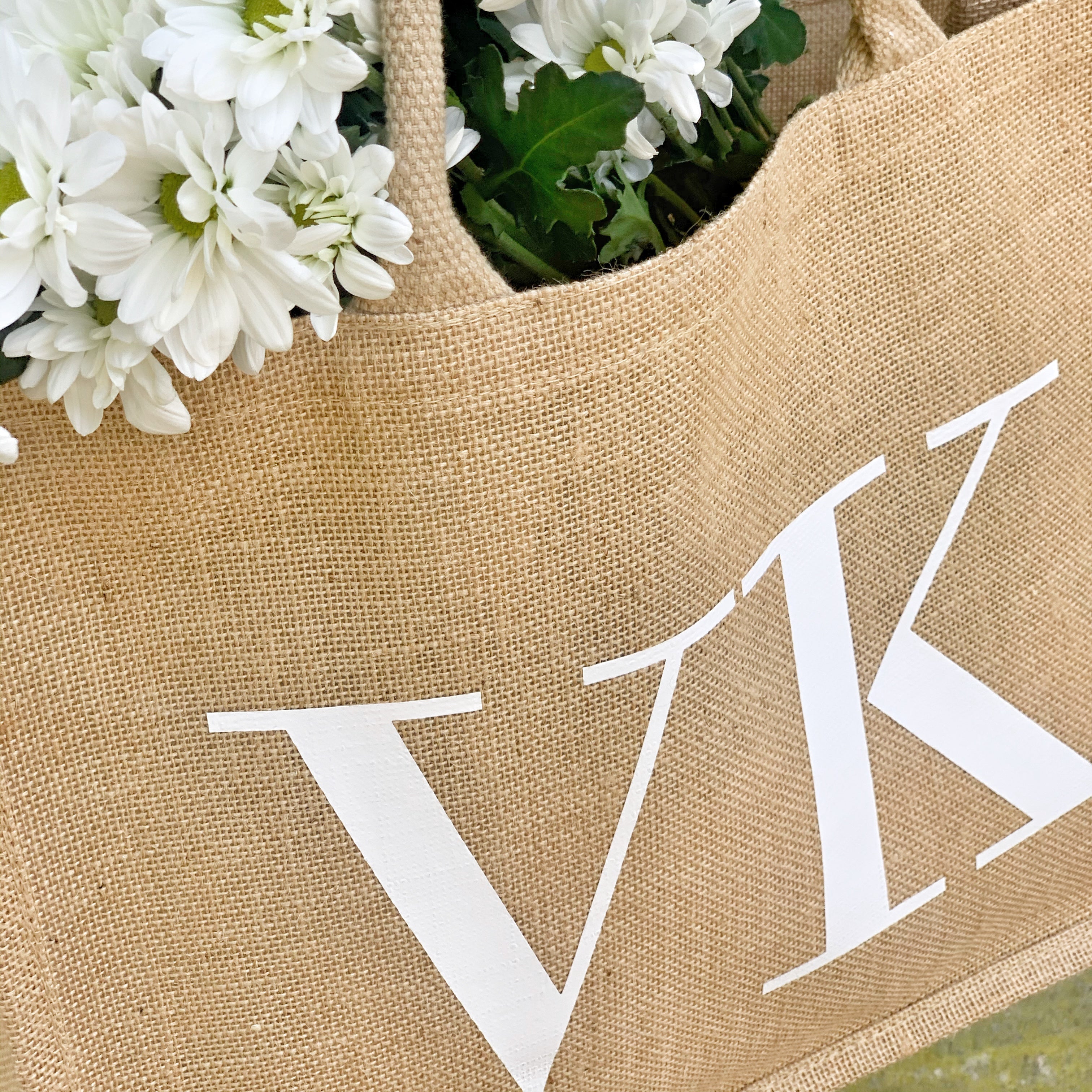 Jute Tasche · Initialen