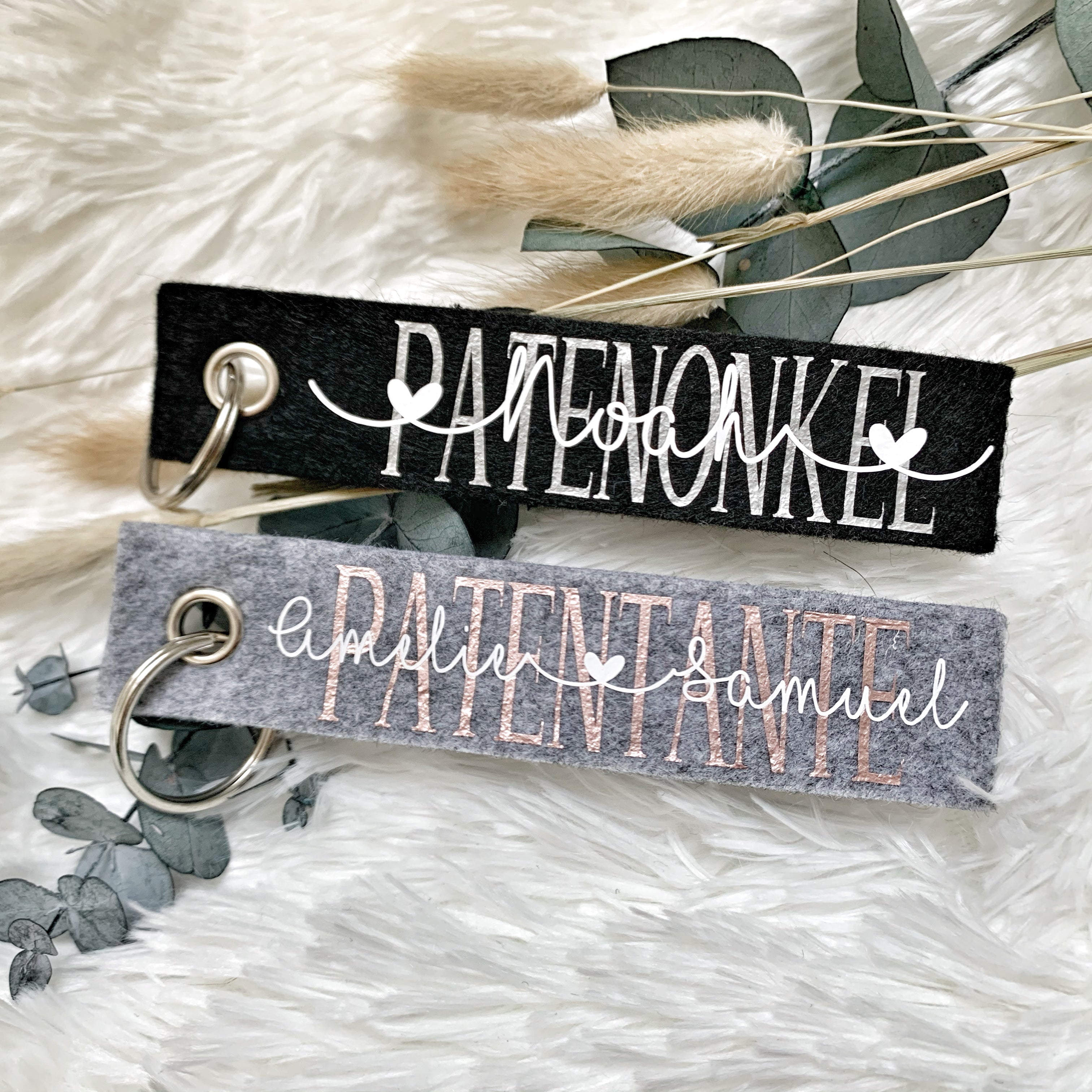 Filz Schlüsselanhänger · Doppelseitig