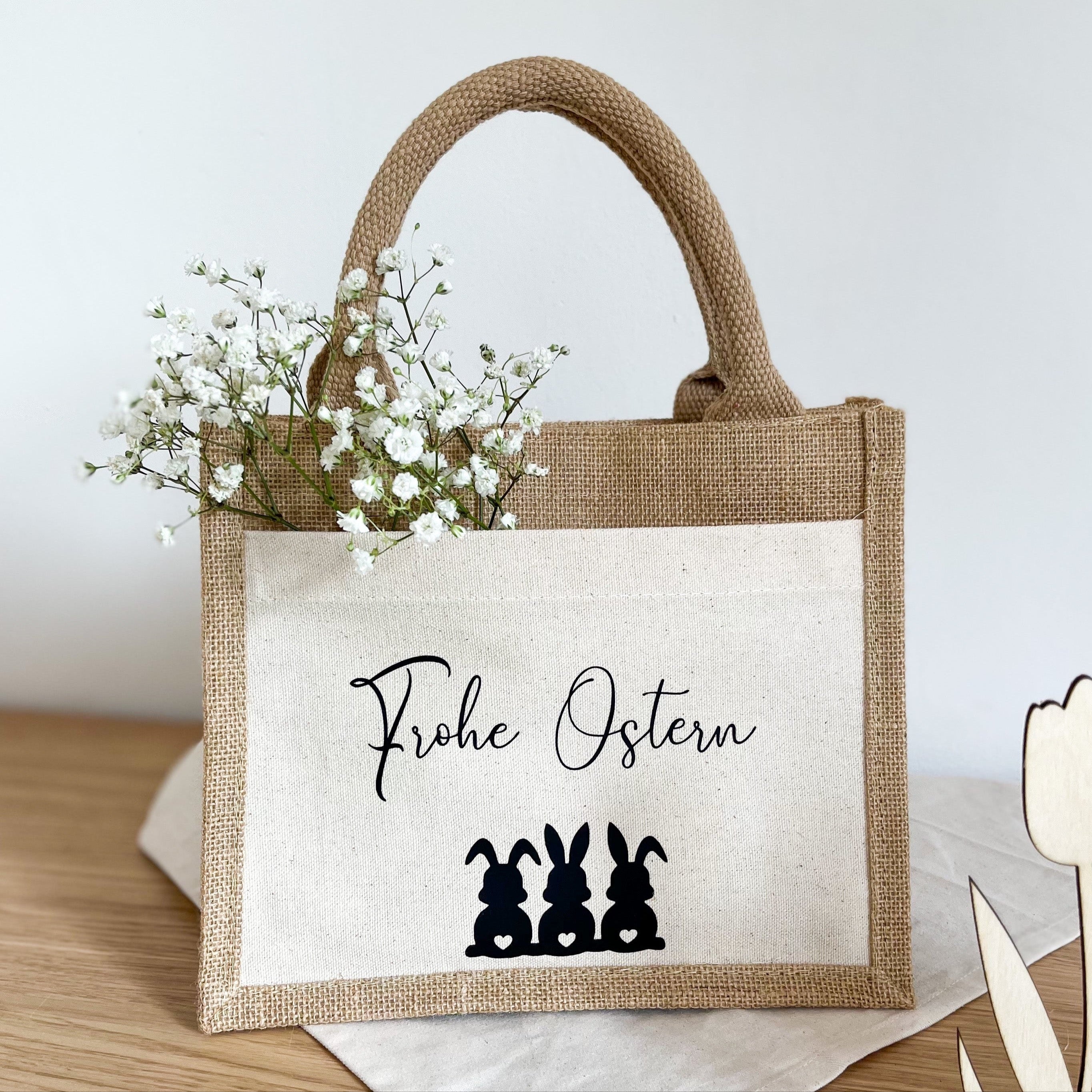 Jute Tasche · Frohe Ostern