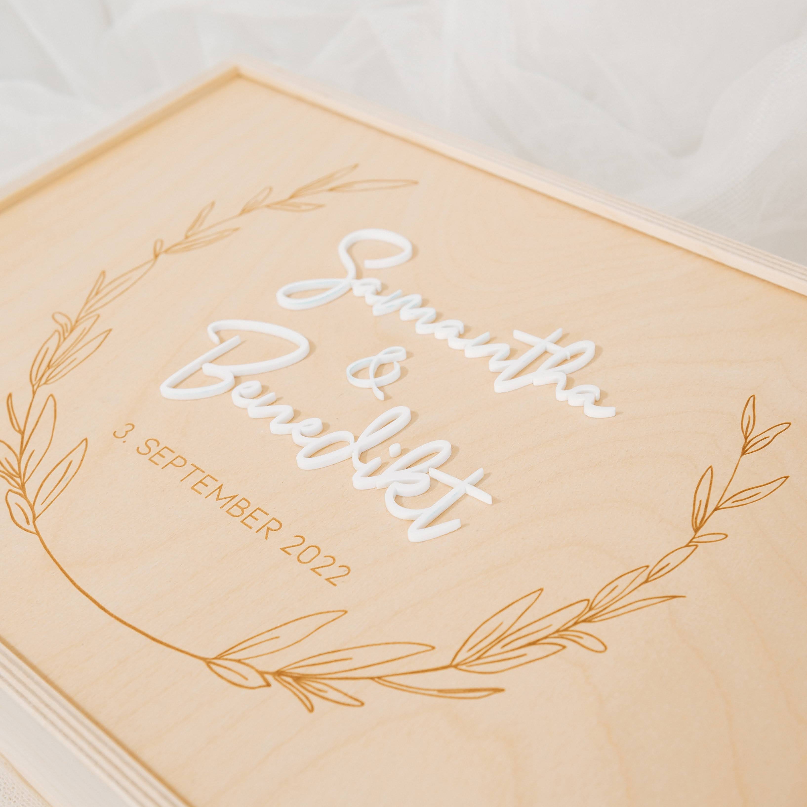 Personalisierte Erinnerungskiste · Hochzeit