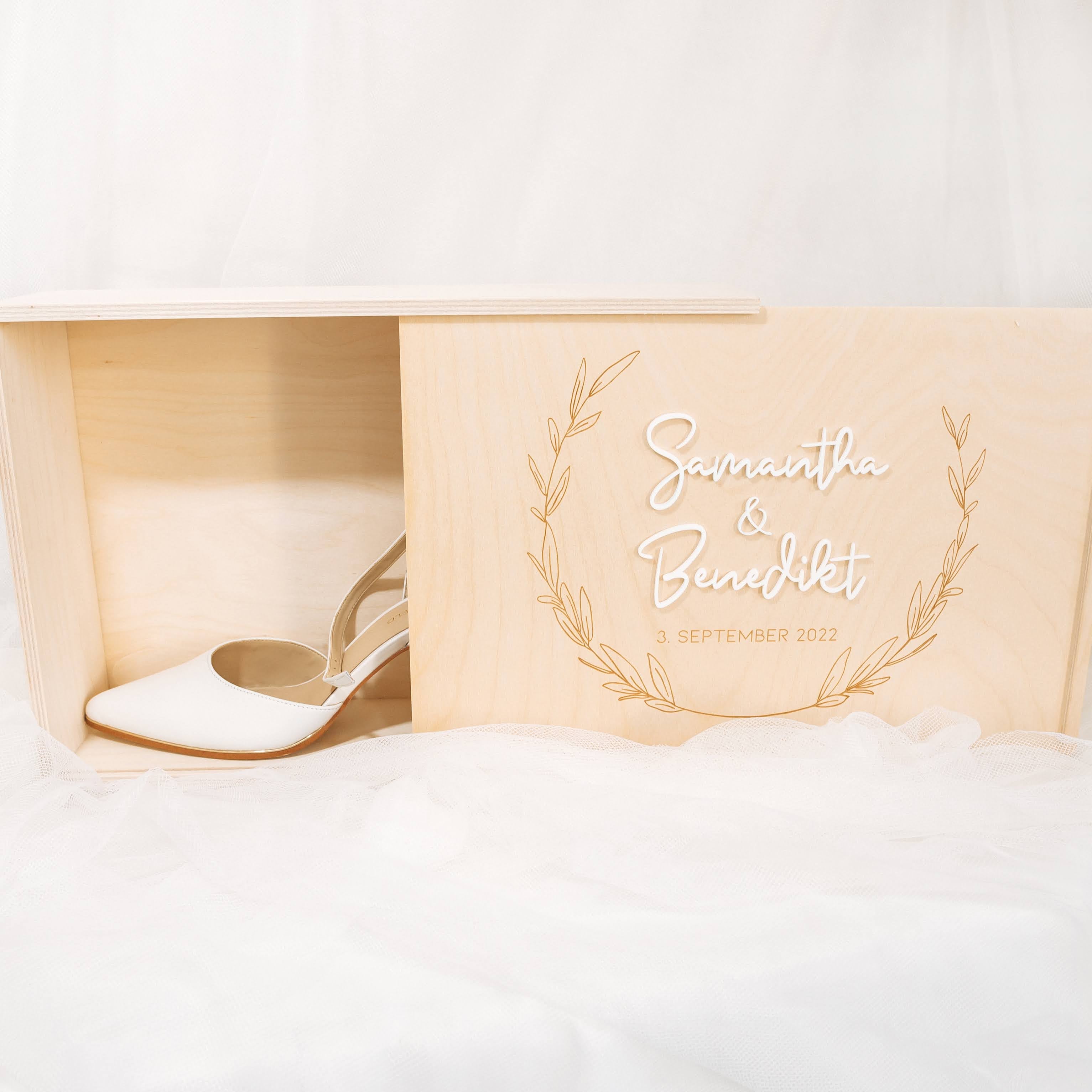 Personalisierte Erinnerungskiste · Hochzeit