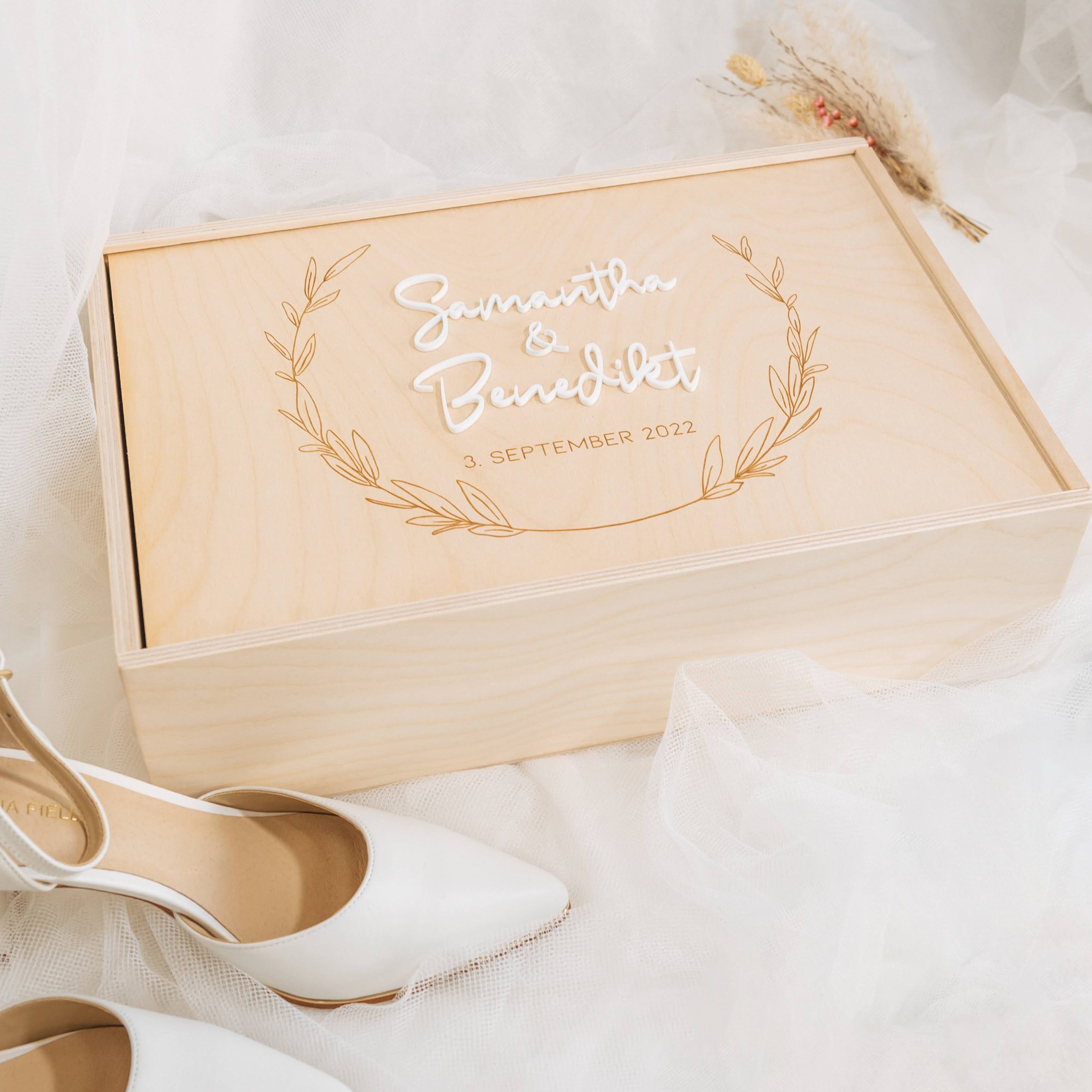 Personalisierte Erinnerungskiste · Hochzeit