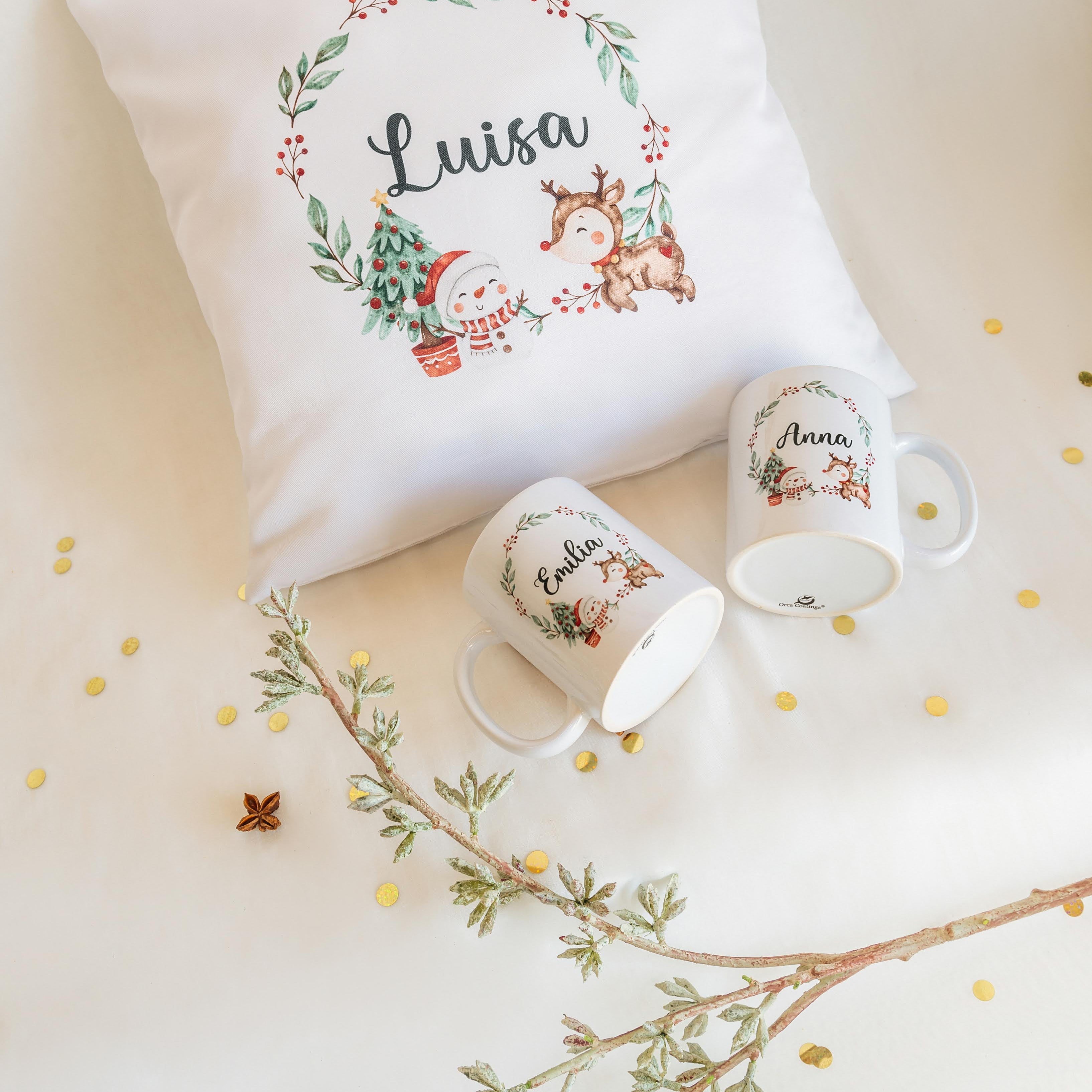 Personalisierte Weihnachtstasse