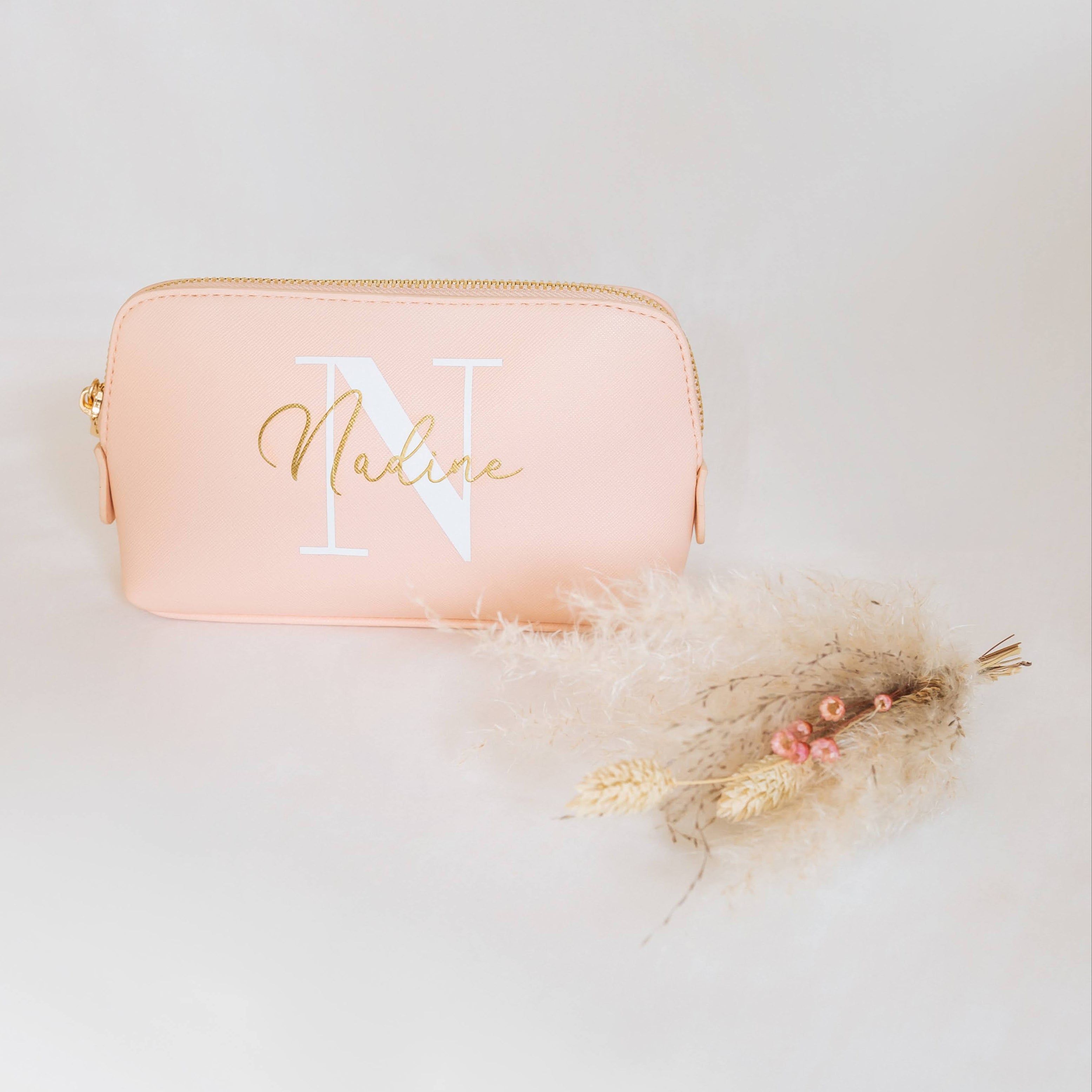 Kosmetiktasche mit Initial und Name