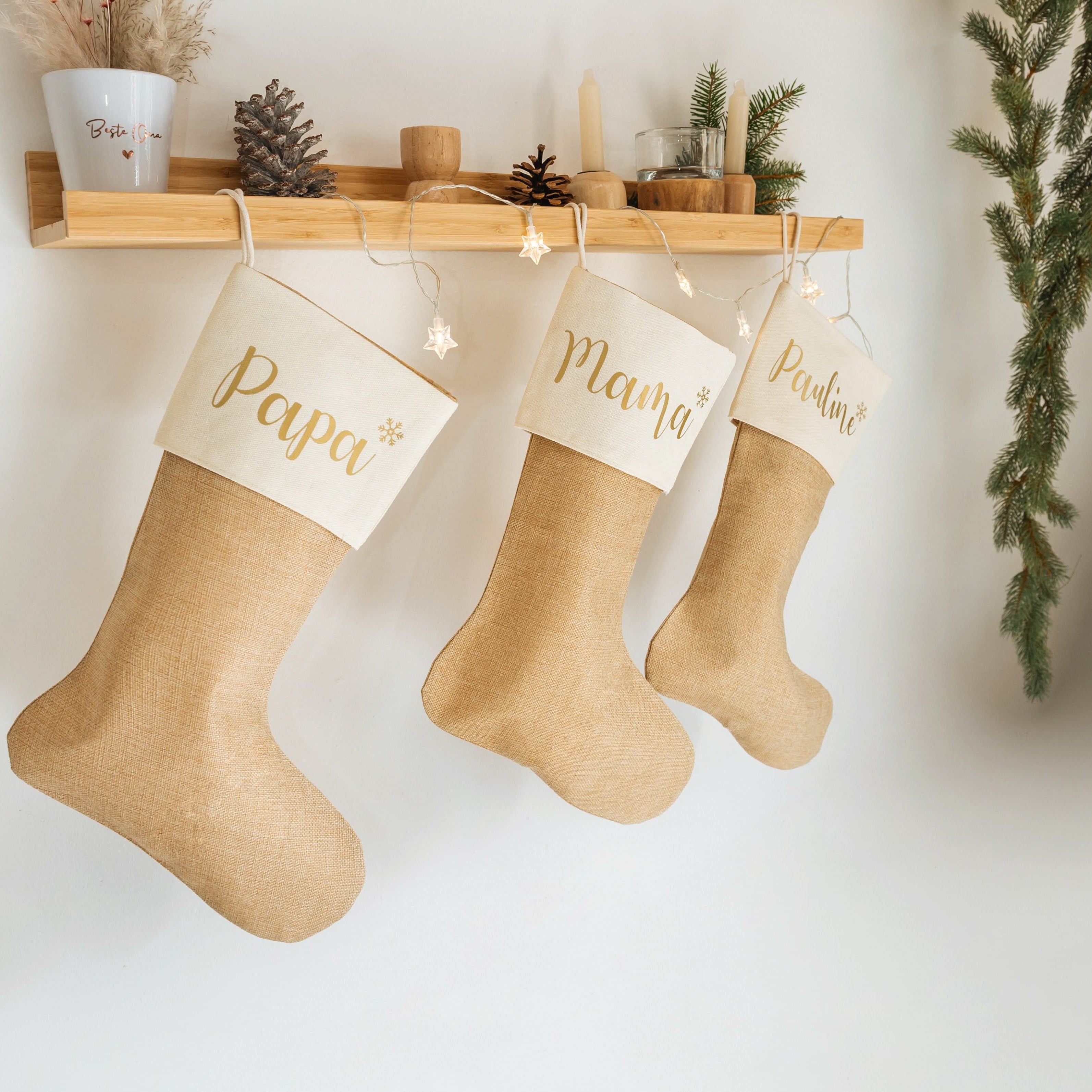 Personalisierte Nikolausstiefel Leine